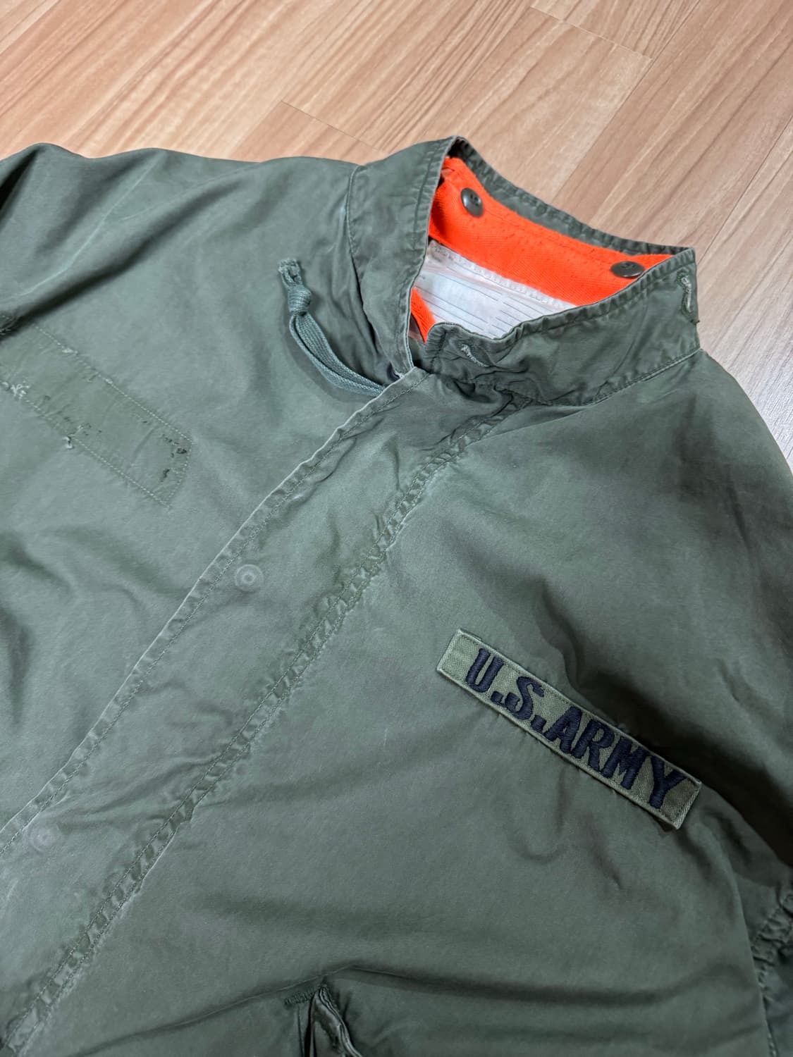 [S] 미군 M-65 피쉬테일 개파카 자수 커스텀 상품이미지3