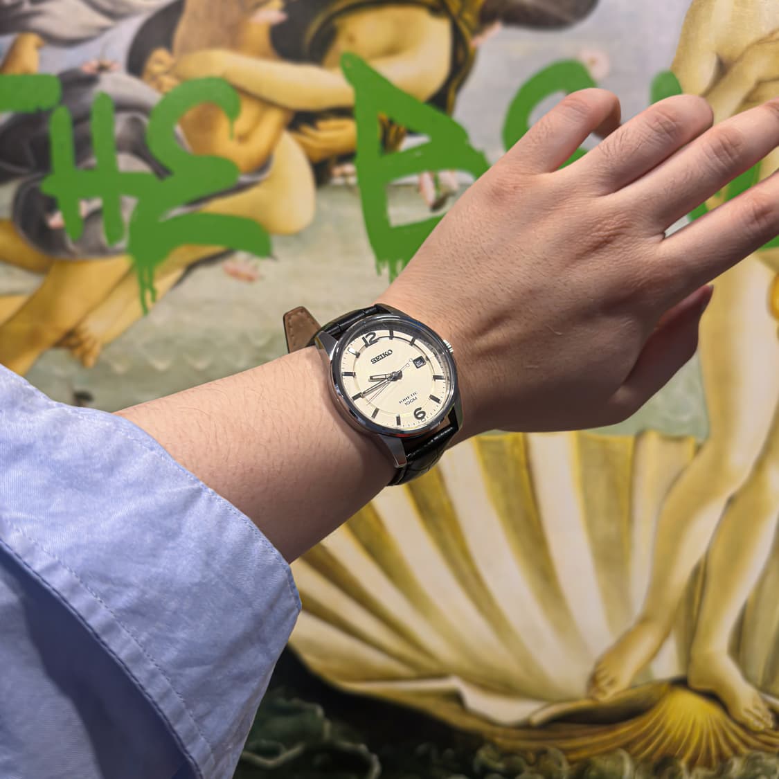 빈티지세이코 키네틱 클래식 샴페인 골드 다이얼 시계 (5M82-0AM0 상품이미지3