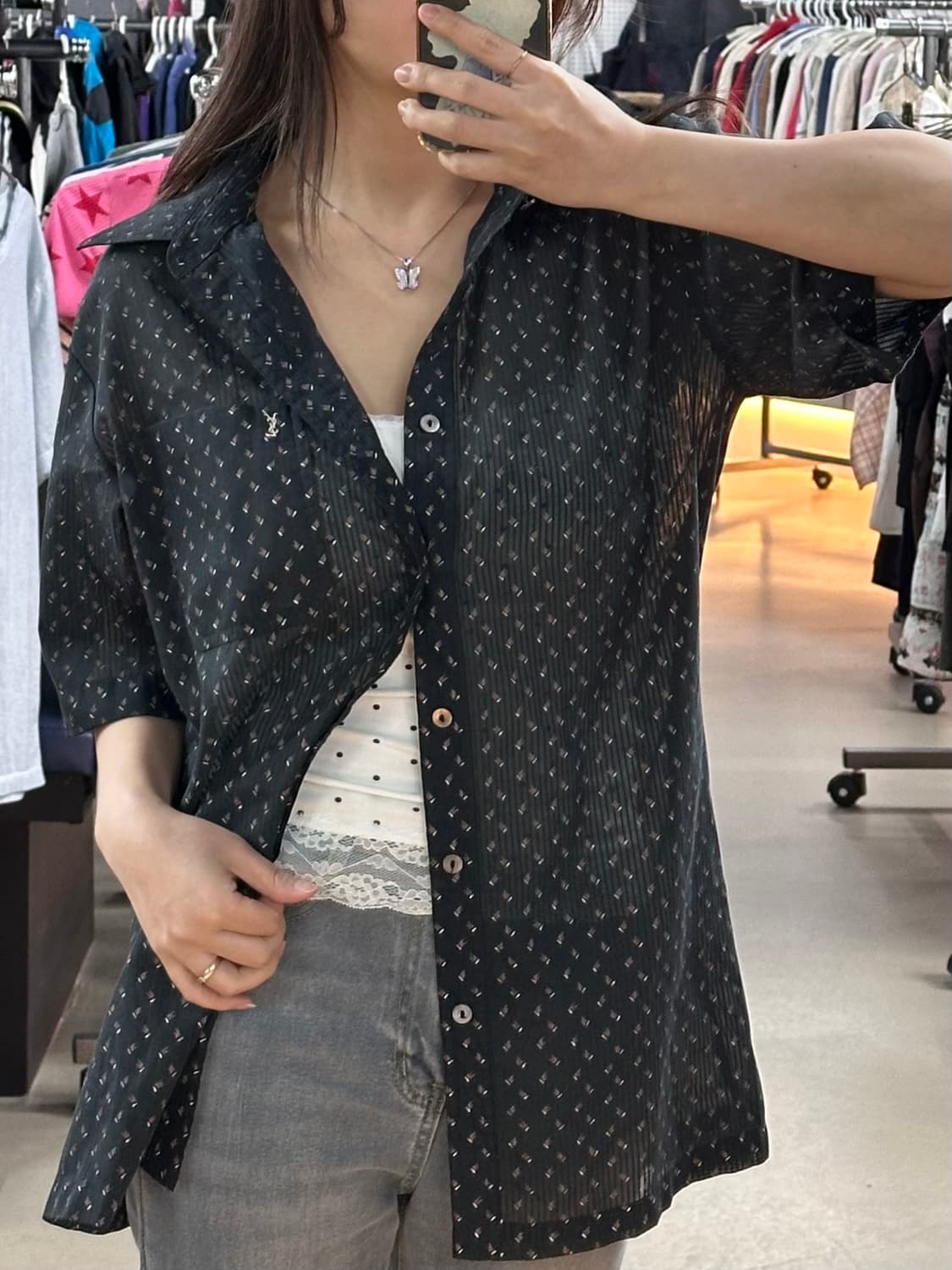 입생로랑 빈티지 반팔셔츠 상품이미지3