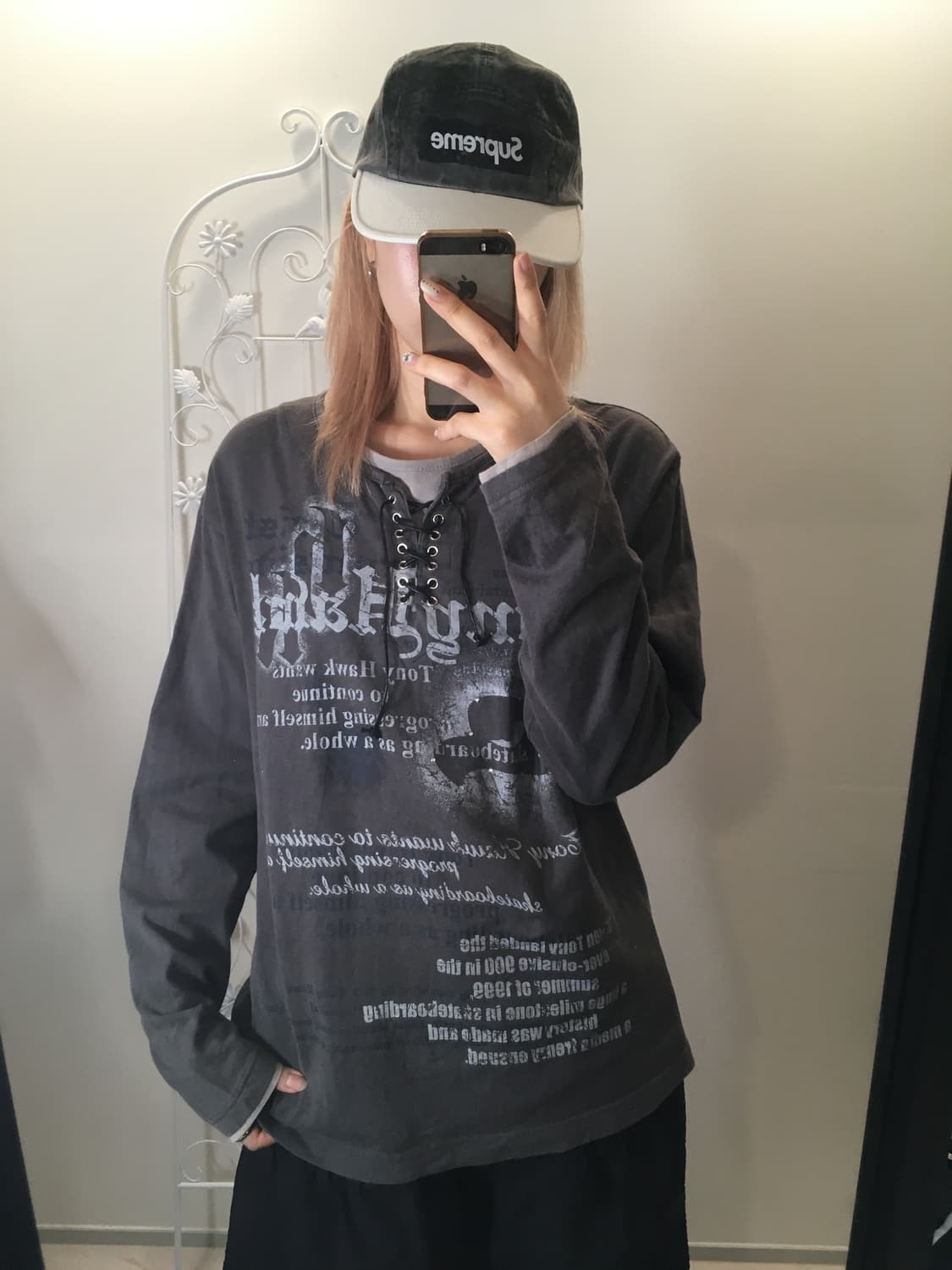 jpn vintage 펑크 레터링 프린팅 티셔츠 상품이미지2