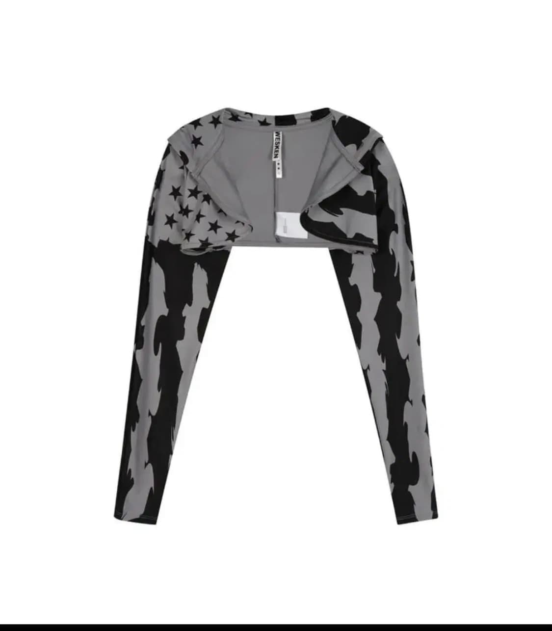 웨스켄 성조기 볼레로 후드 자켓 상품이미지1