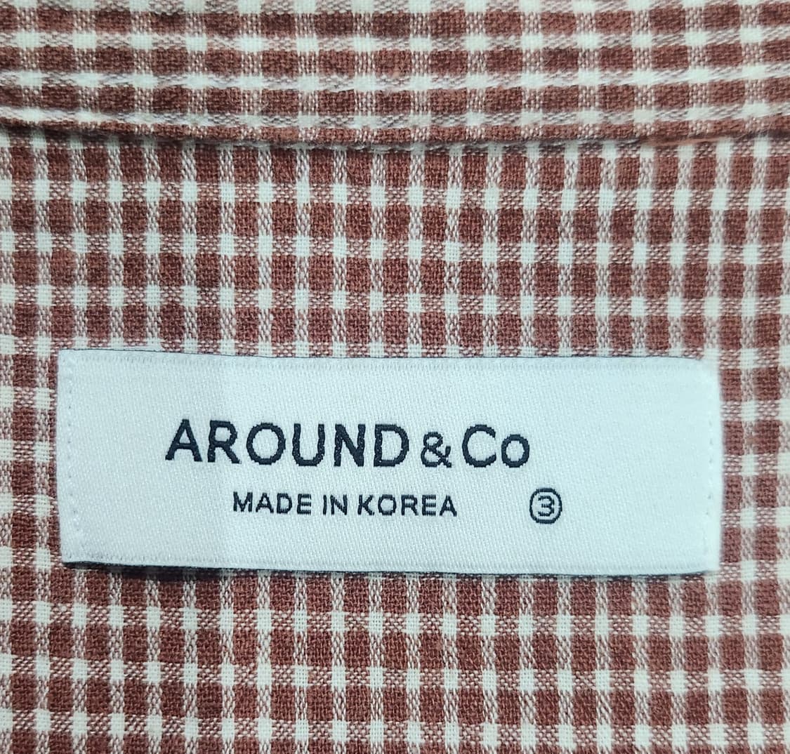 오까네 어라운드 체크 셔츠 3사이즈 (105-110) 상품이미지3