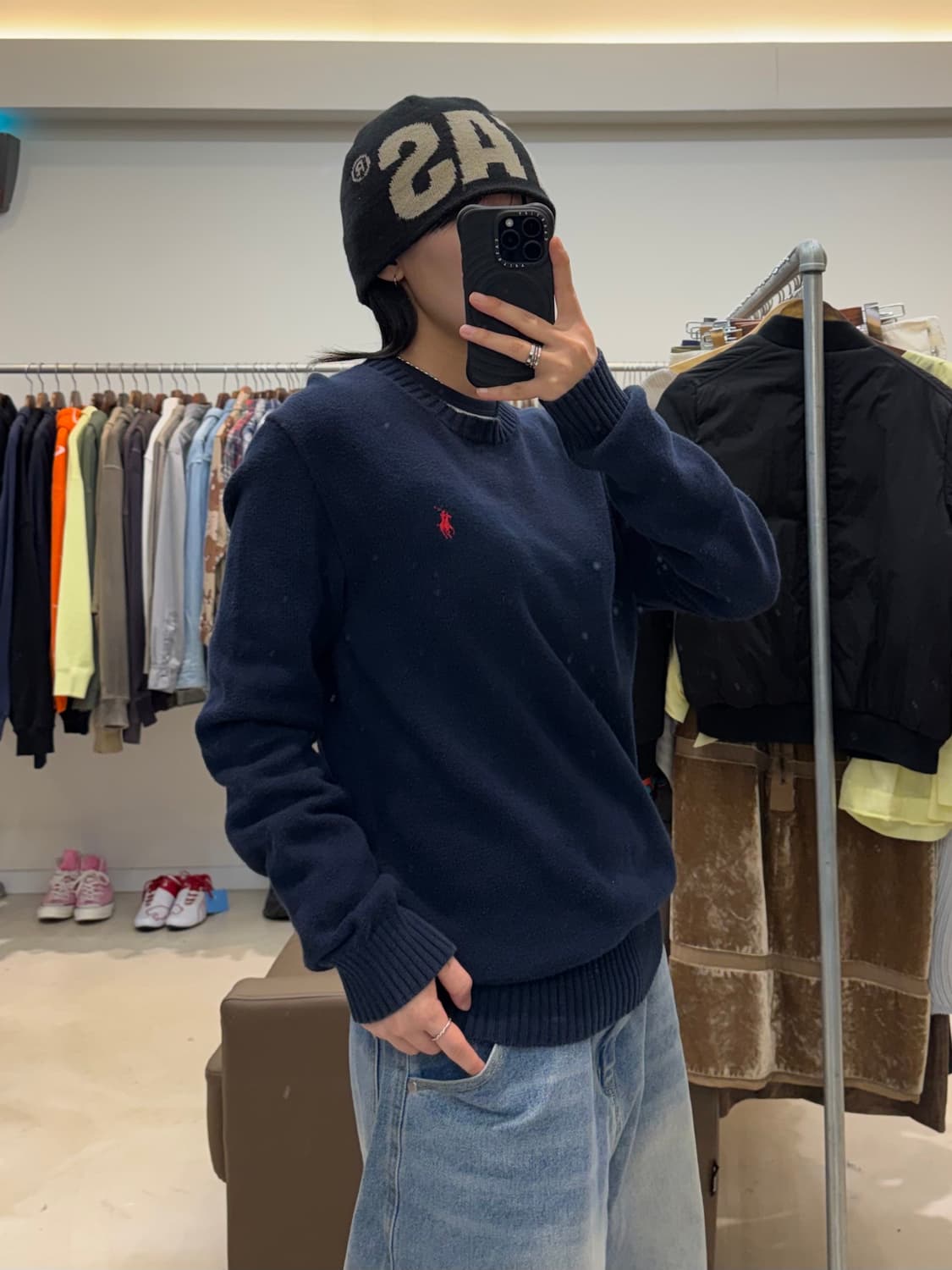 폴로 랄프로렌 니트 네이비 상품이미지5