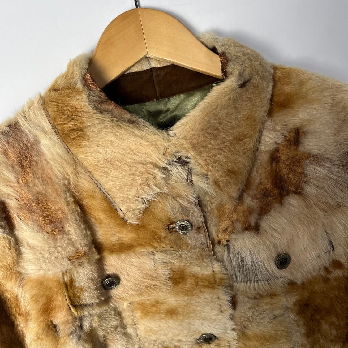 [Meucci] Made Italy 패치워크 송치 퍼 웨스턴 레더자켓 상품이미지3