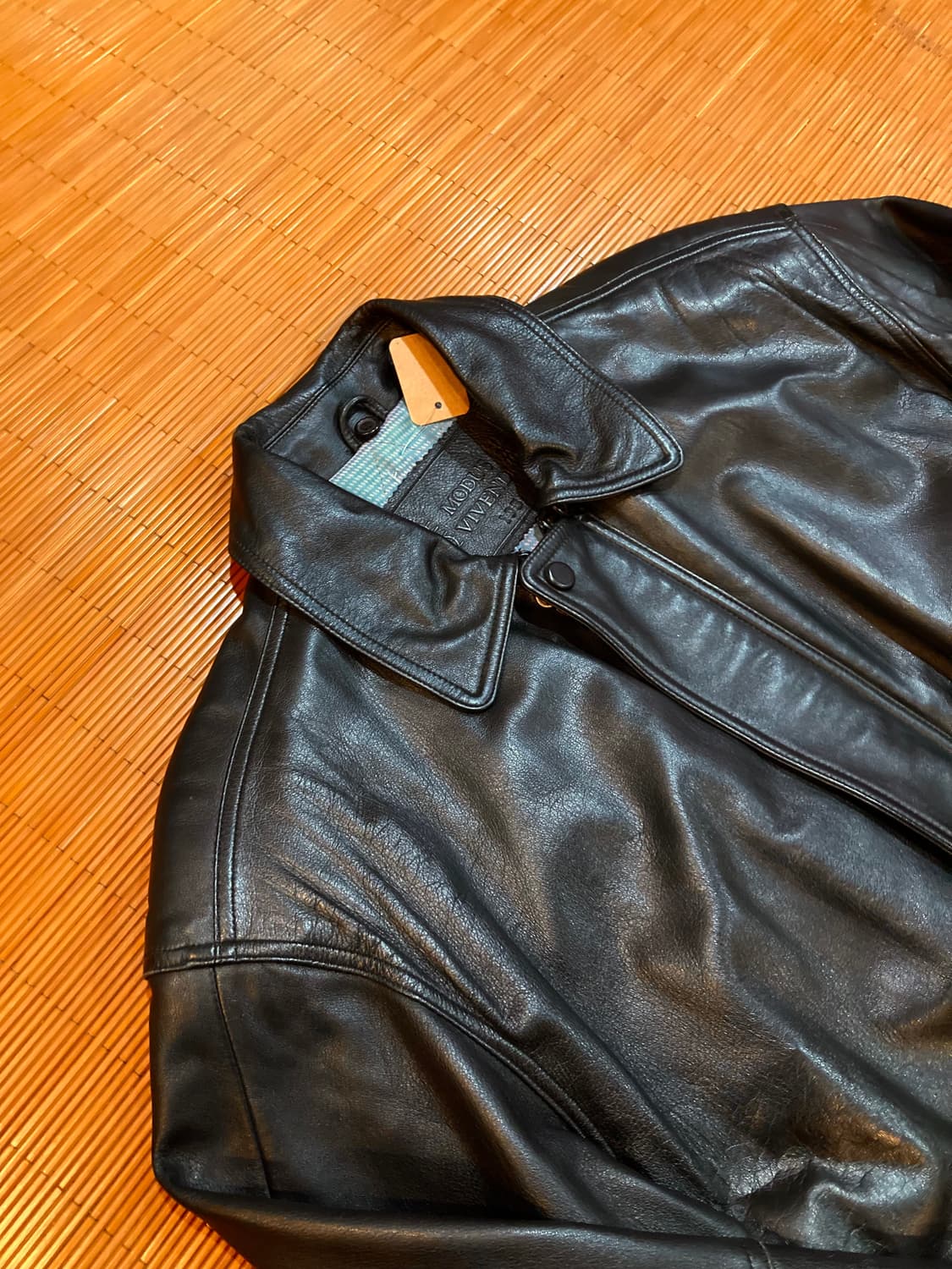 EUR vtg 램스킨 레더자켓 상품이미지2