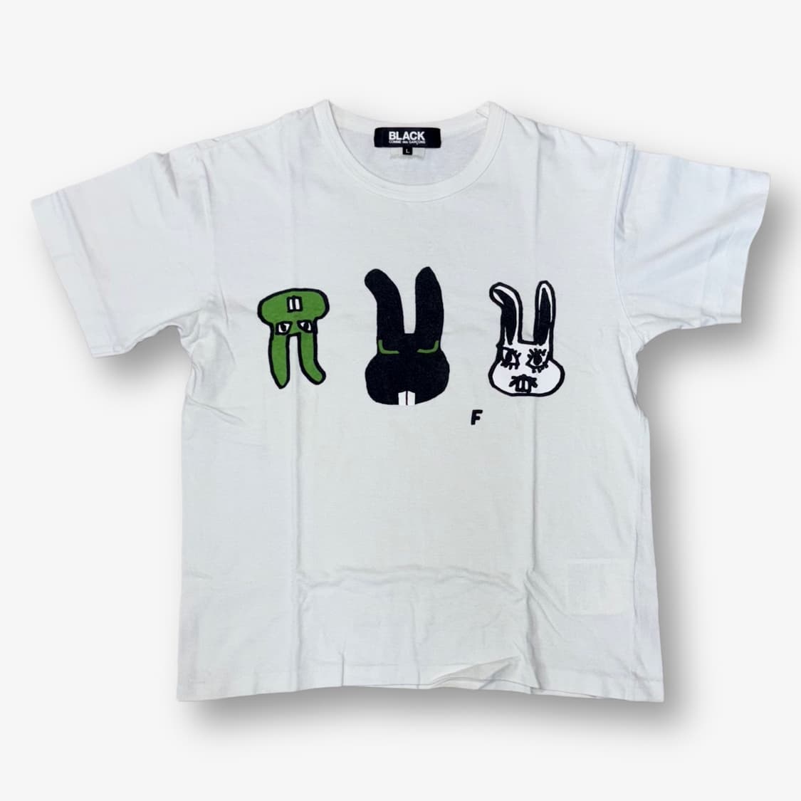 [L] AD2012 BLACK Comme des Garcons Tee 상품이미지1
