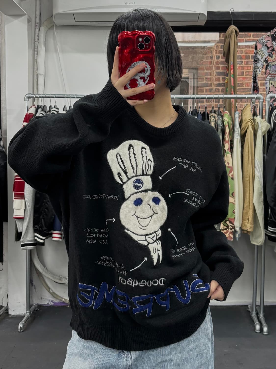 슈프림 도우보이 블랙 니트 상품이미지1