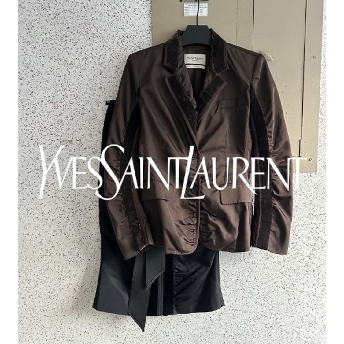 YSL by Tom Ford FW02 Satin Jacket&Skirt 상품이미지3