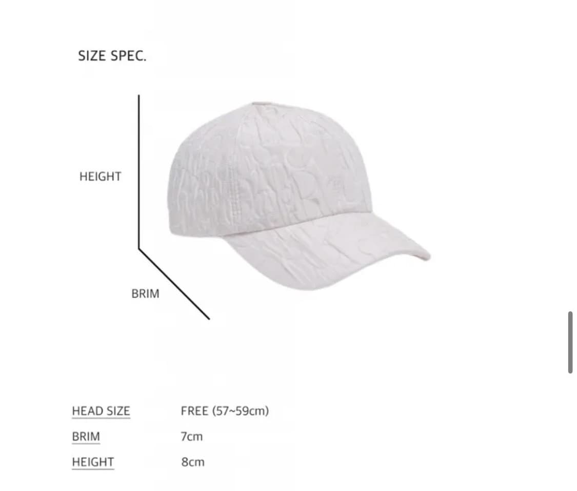 포에지담 볼캡 puff cap in ivory 상품이미지8