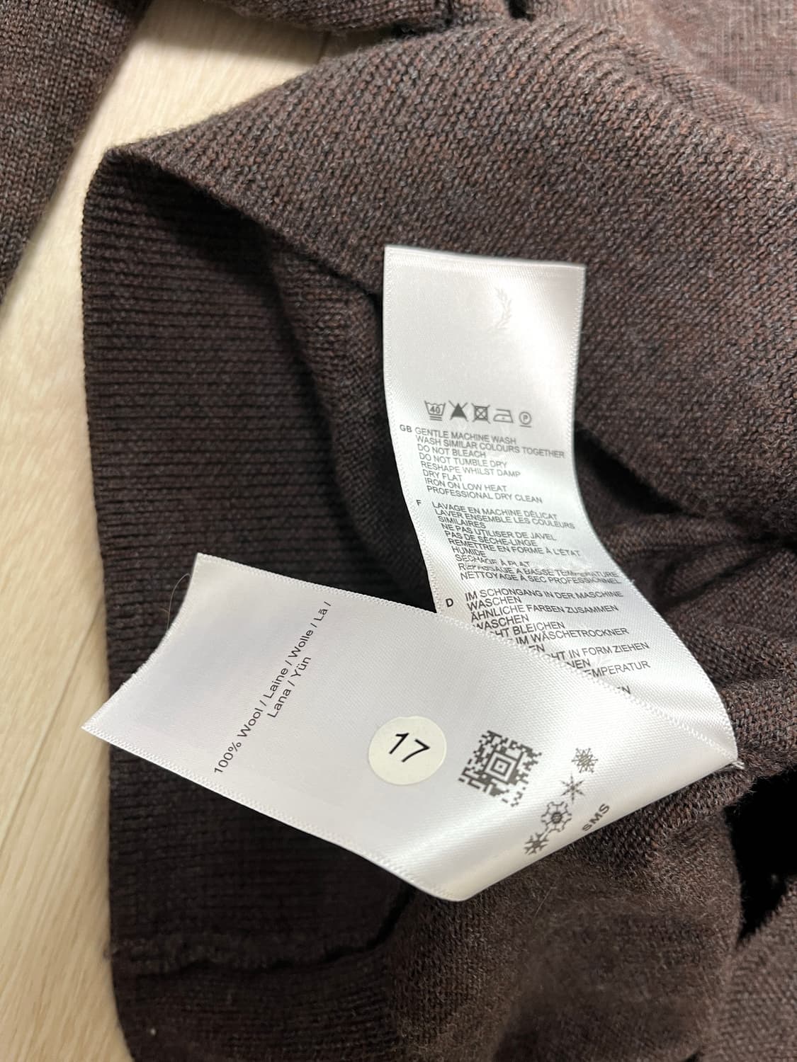 프레드페리 로고 니트 상품이미지4