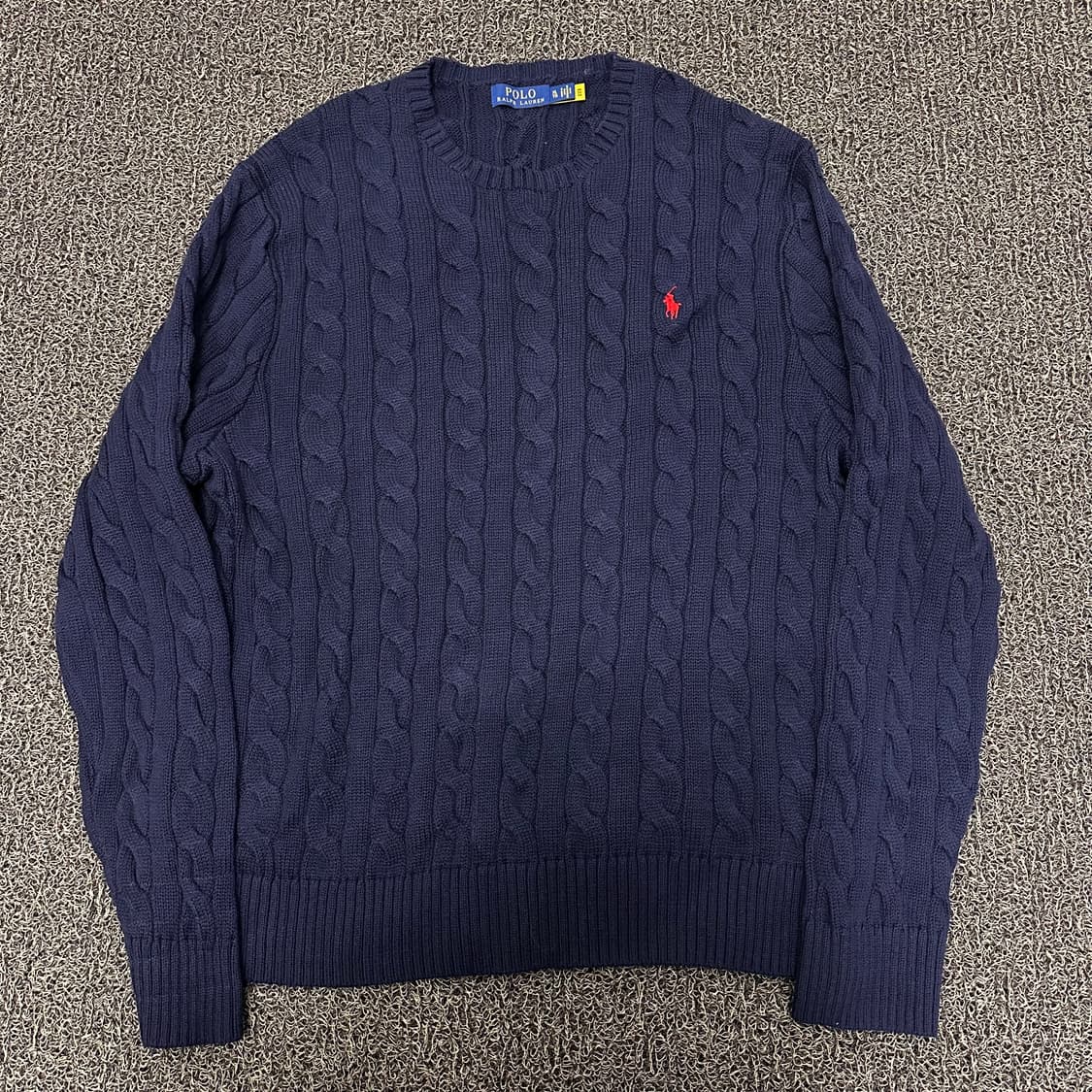 POLO 폴로 랄프로렌 신상 꽈배기 케이블 니트 네이비 XL 상품이미지1