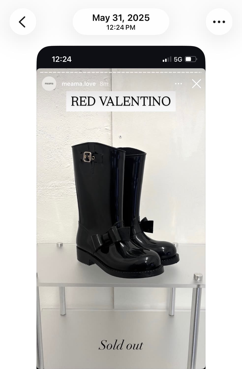 {dc~1/21} RED VALENTINO ribbon boots 상품이미지1