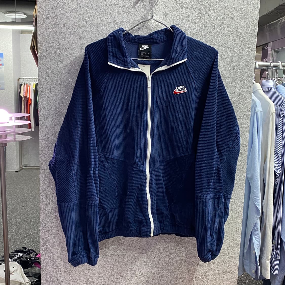 나이키 코듀로이 네이비 집업 B3175 상품이미지2