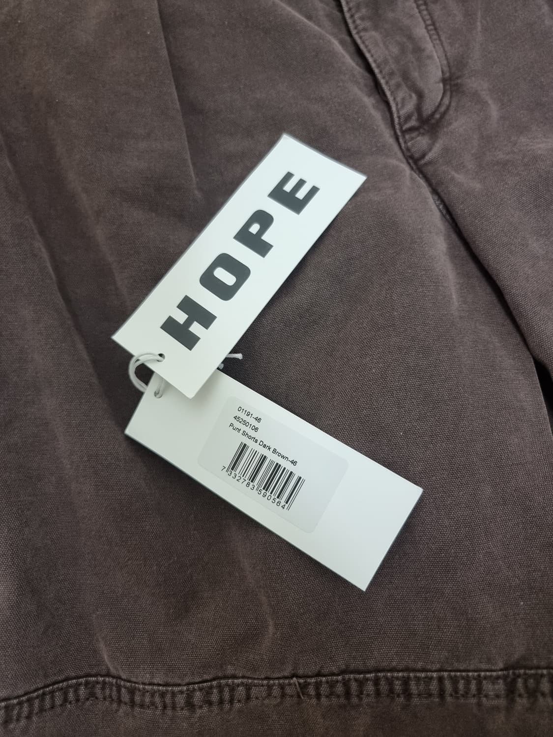 HOPE 호프 punt shorts 브라운 46size 상품이미지3