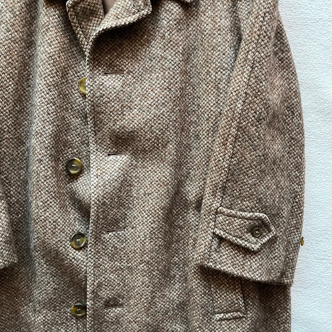 빈티지 버버리 셔틀랜드 트위드 발마칸 코트 상품이미지4