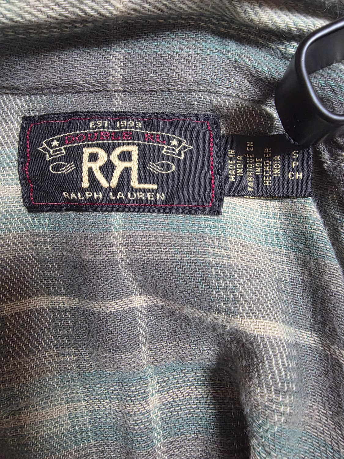 RRL 더블알엘 웨스턴 플래드 체크 셔츠 (S) 상품이미지4