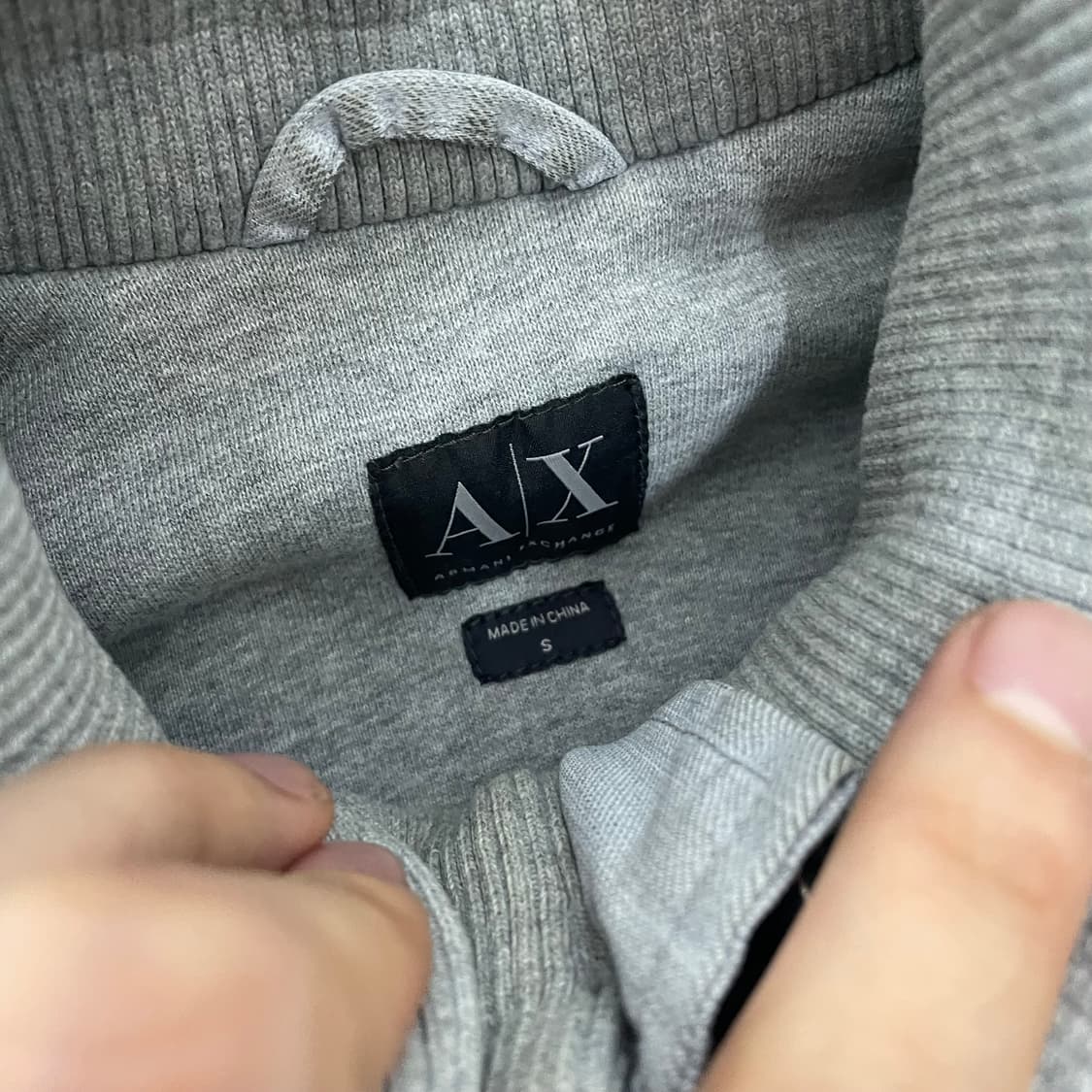 S(M) 아르마니 하이넥 투웨이 더티워싱 바이커 자켓 상품이미지8