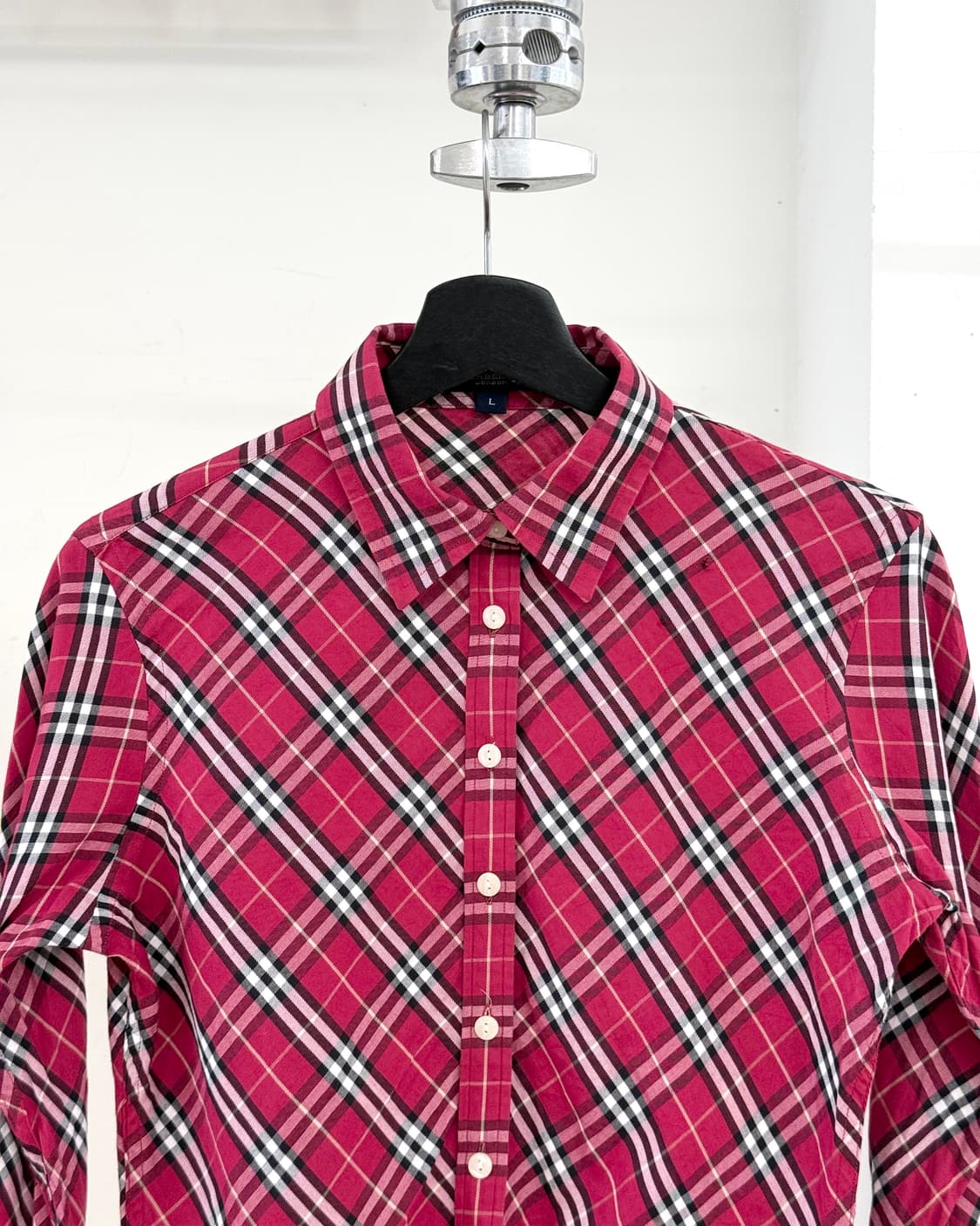 버버리 레드 체크 셔츠 상품이미지2