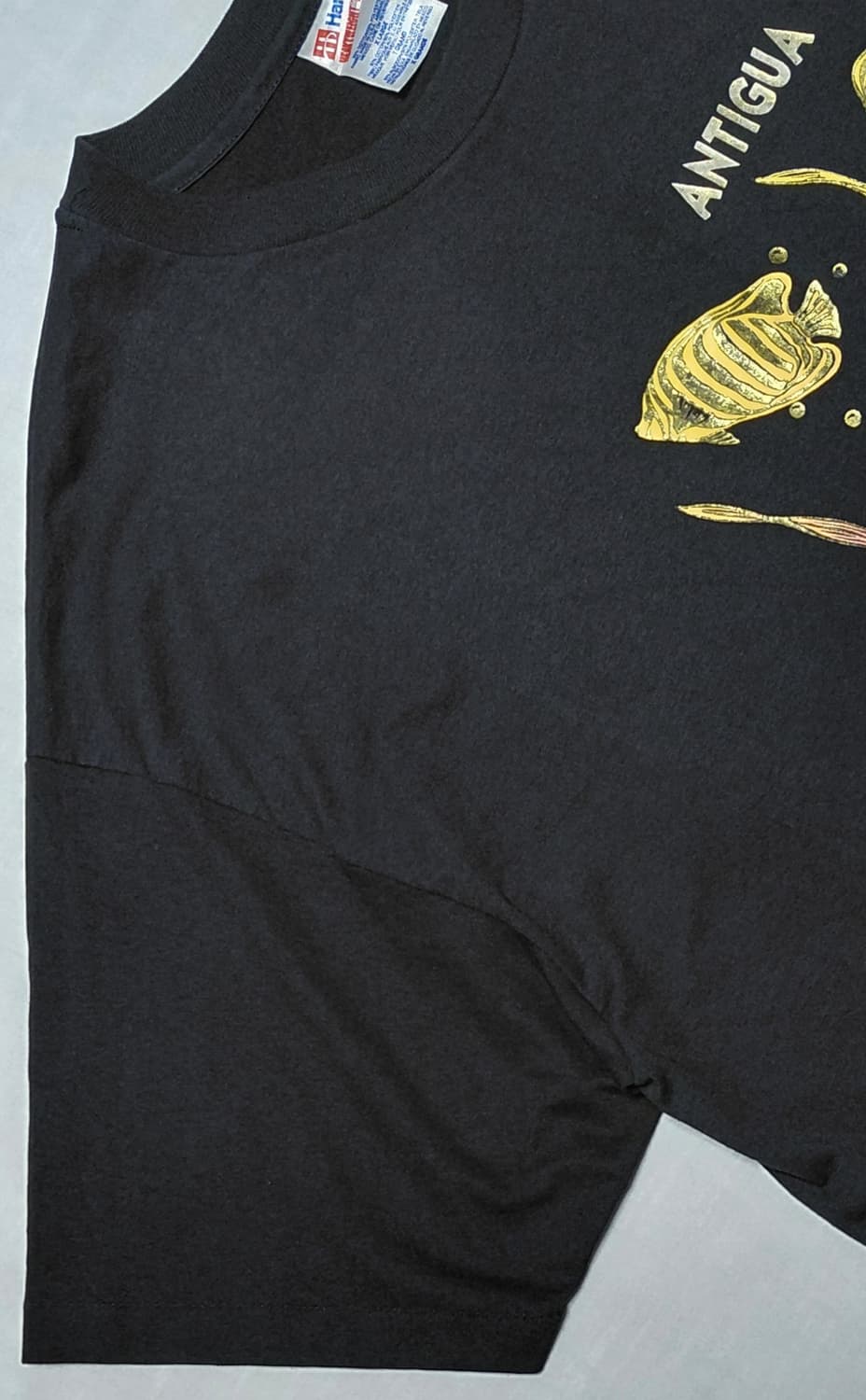 [XL] 90s Hanes 싱글스티치 'ANTIGUA' 열대어 티셔츠 상품이미지7