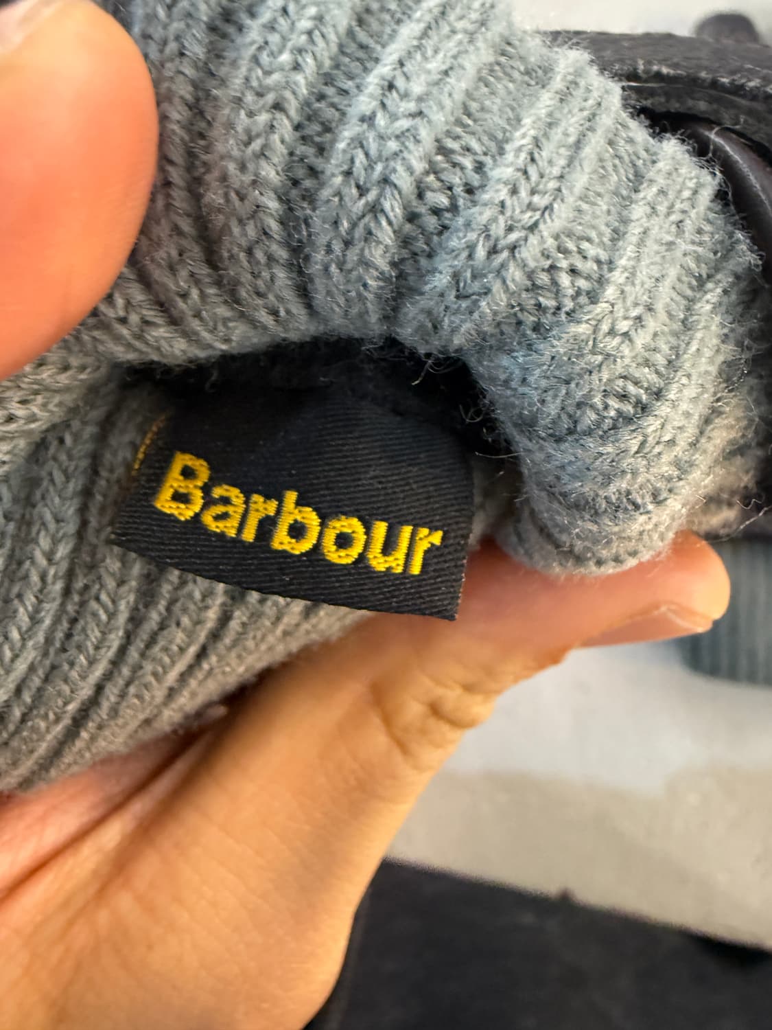 Barbour 퀼팅 레더 글로브 상품이미지5