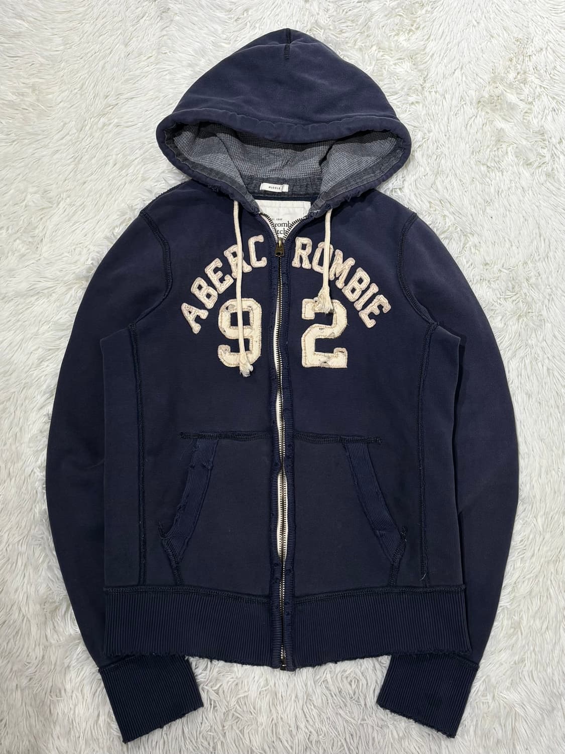 아베크롬비 빅로고 헤비스웻 후드집업 상품이미지3