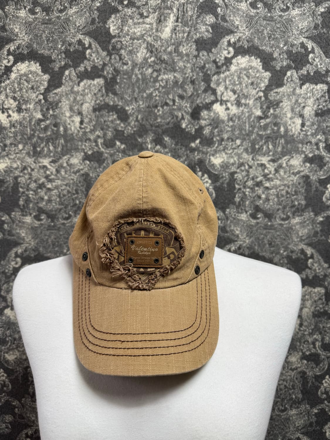 rudolph valentino 발렌티노 카키 볼캡 상품이미지1