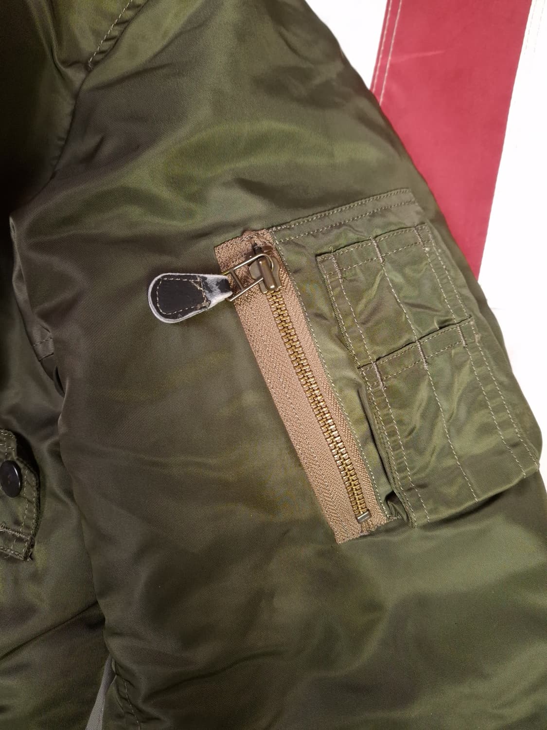 오리지날 캡클로딩사 미공군 B-15D 울파일 항공자켓 상품이미지5