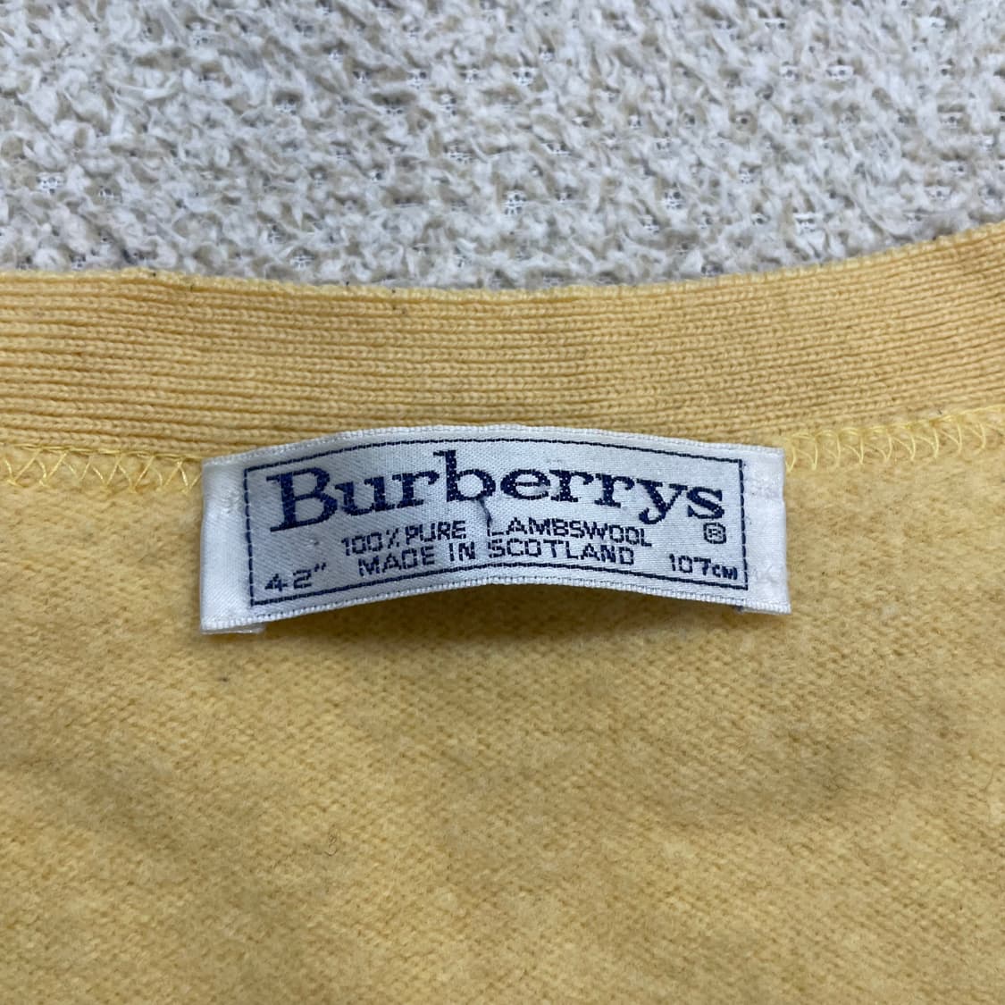 버버리 Burberry 아카이브 기마 로고 브이넥 가디건 상품이미지4