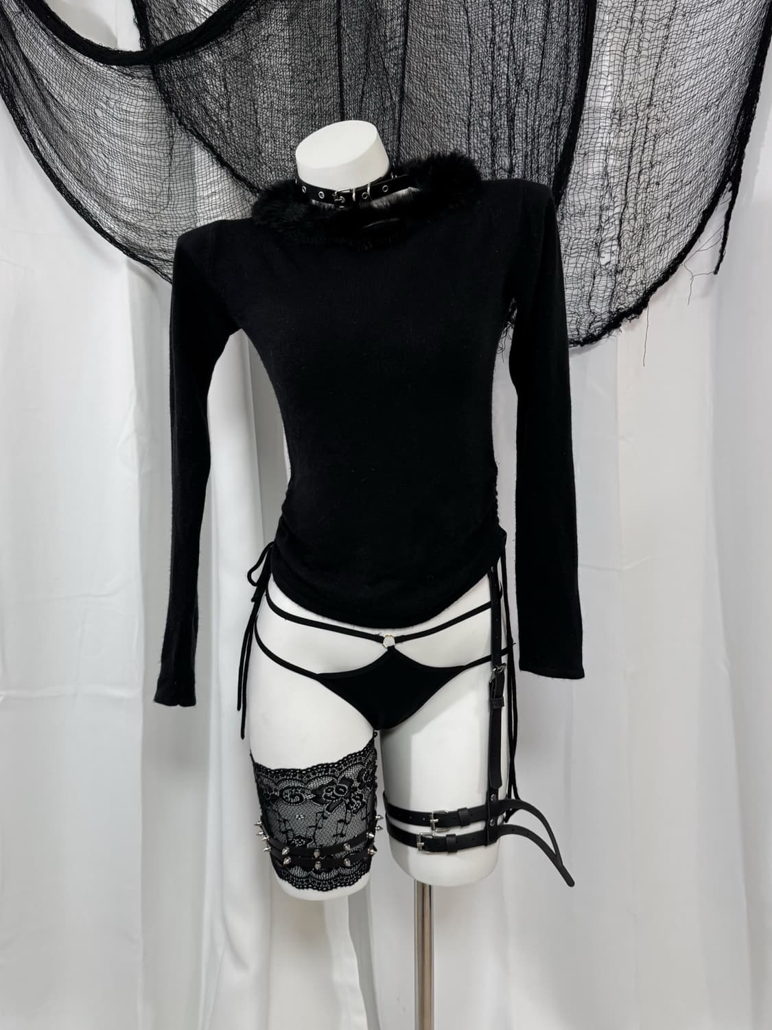 fur shirring knit 상품이미지2