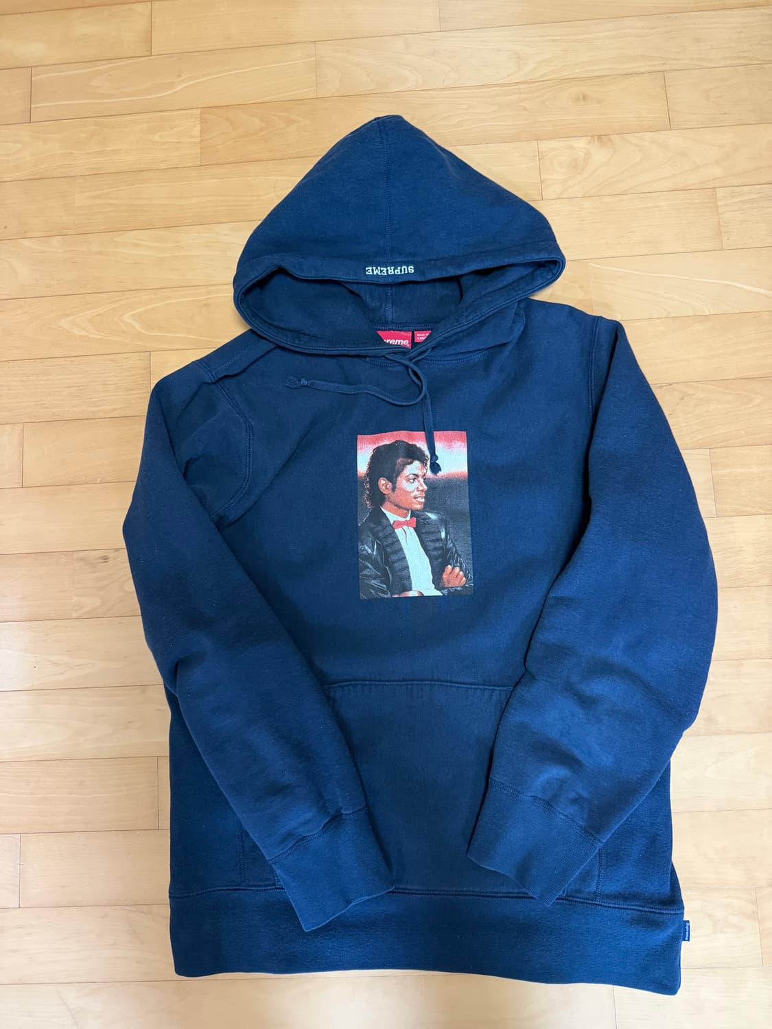 슈프림 마이클잭슨 후드티 네이비(라지) 상품이미지1