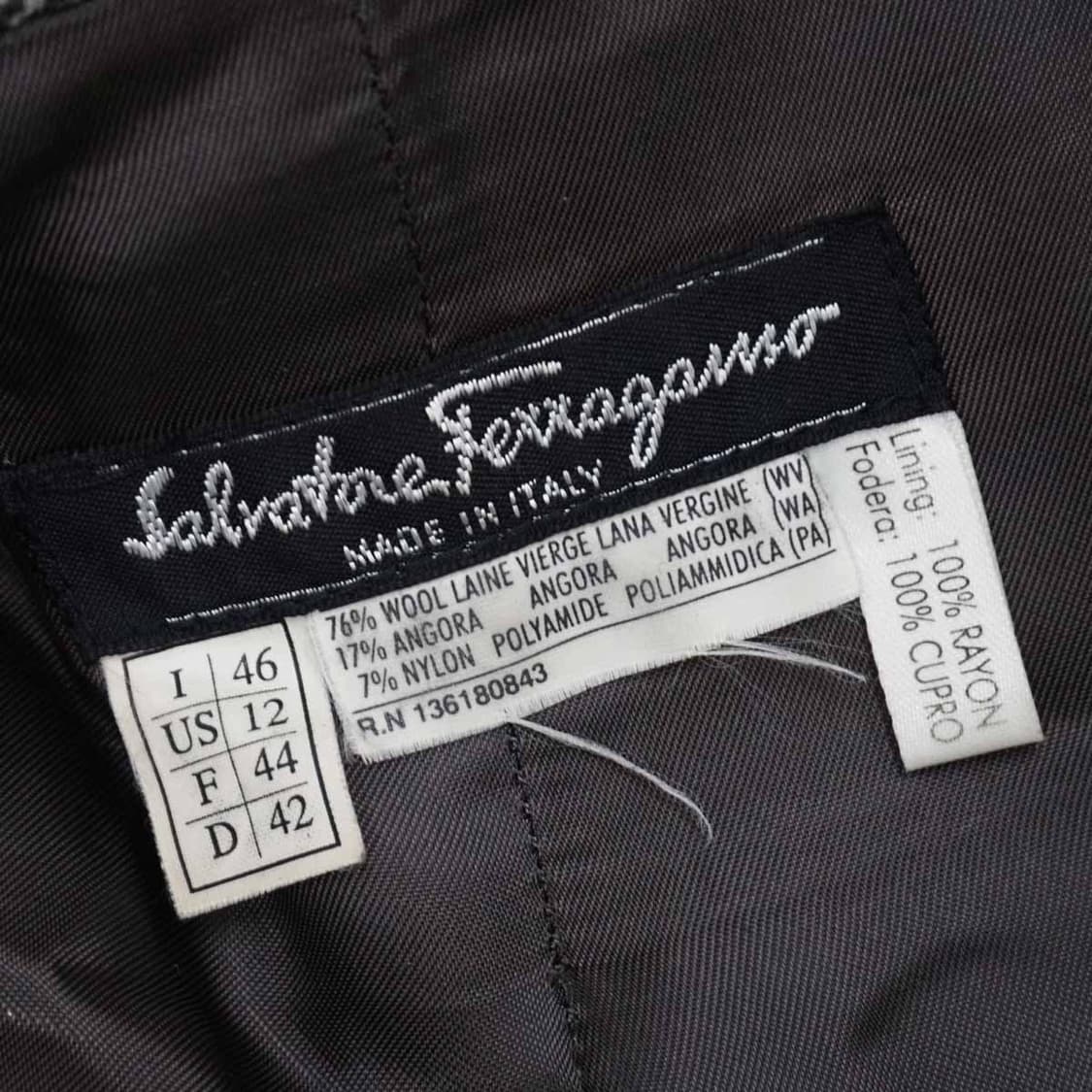 Salvatore Ferragamo 헤링본 테일러 코트 상품이미지4