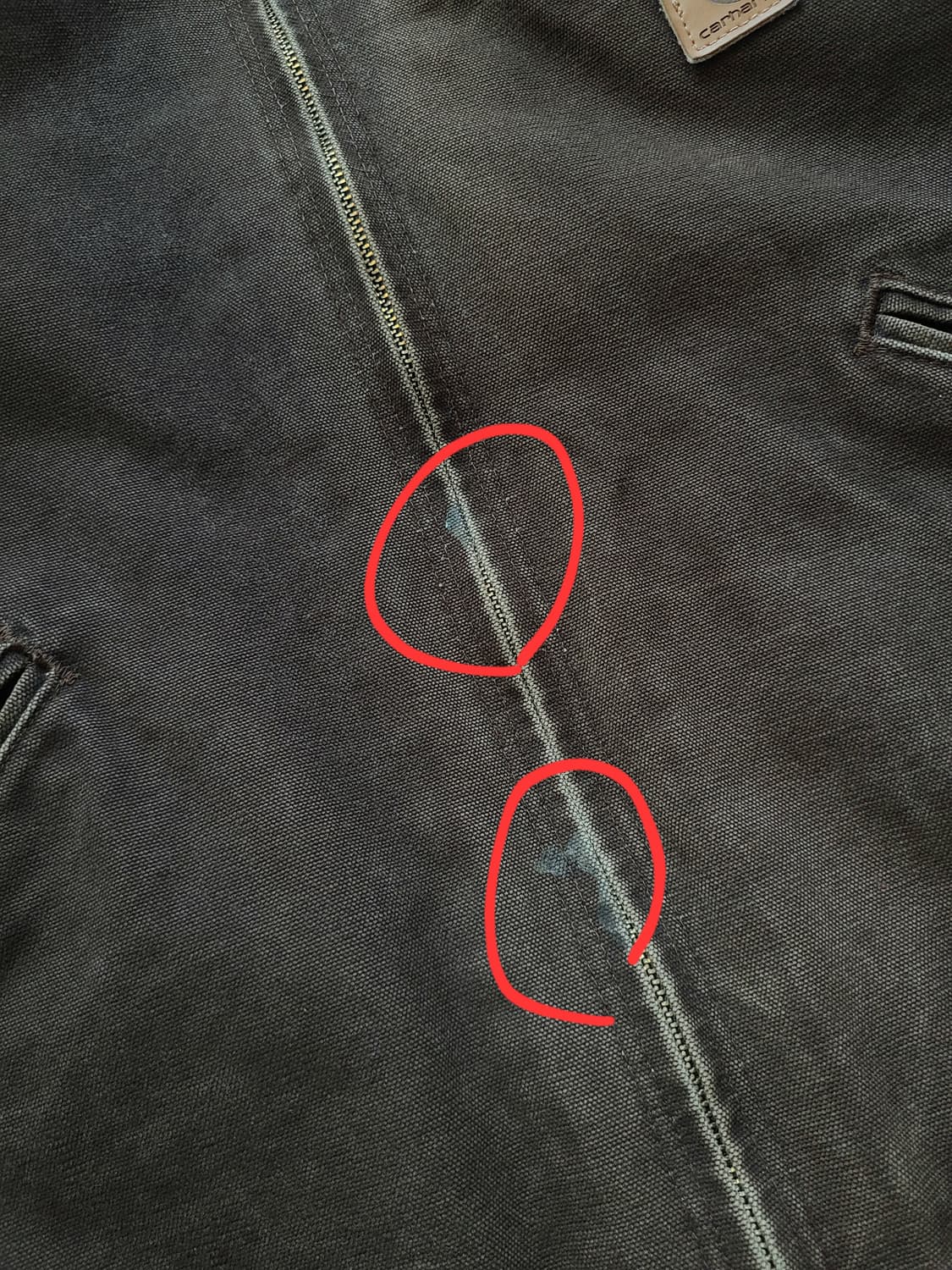 칼하트 j97 dkb 다크브라운 디트로이트 자켓 상품이미지8