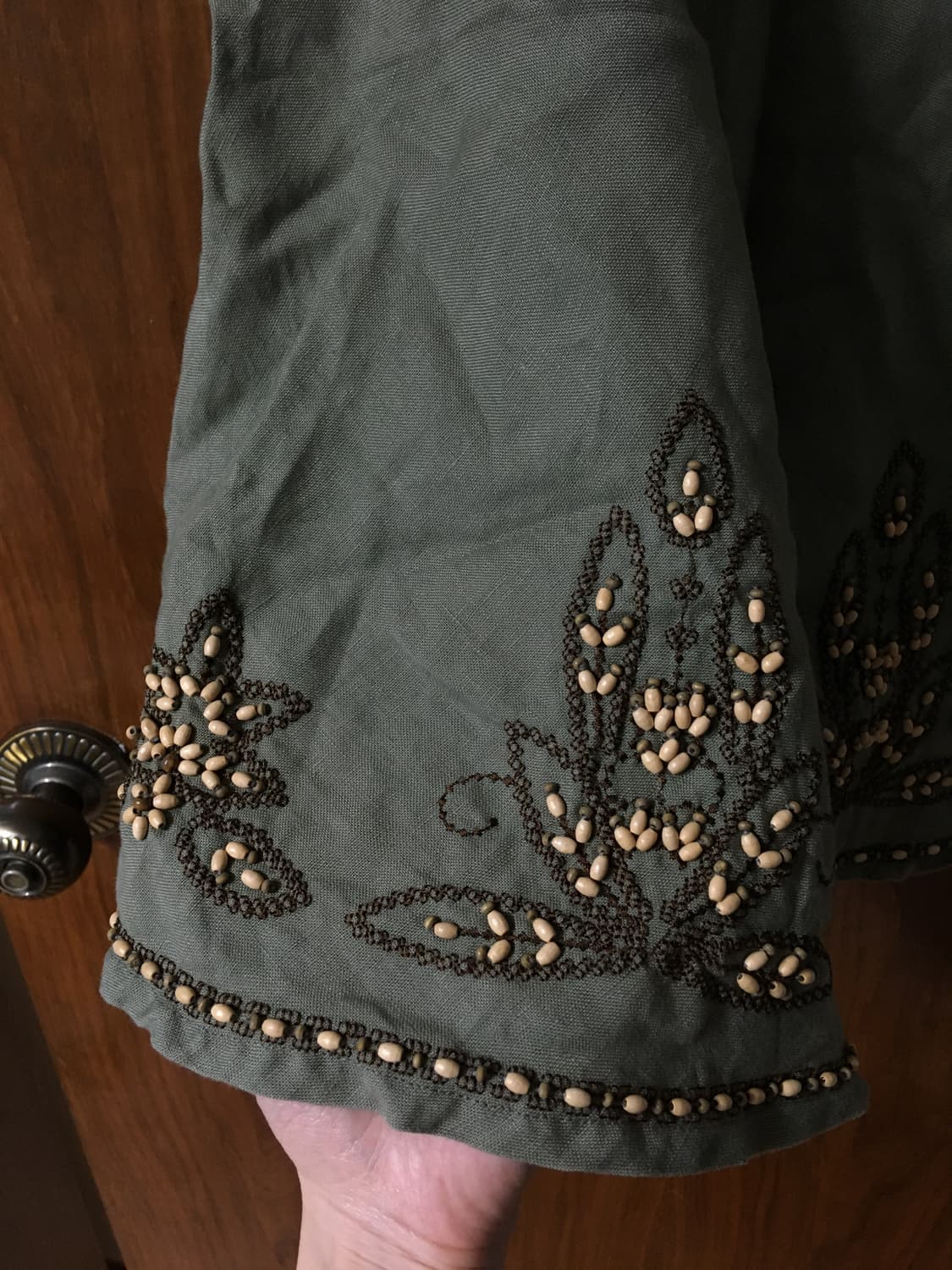 히피 에스닉 비즈 미디 스커트 상품이미지2