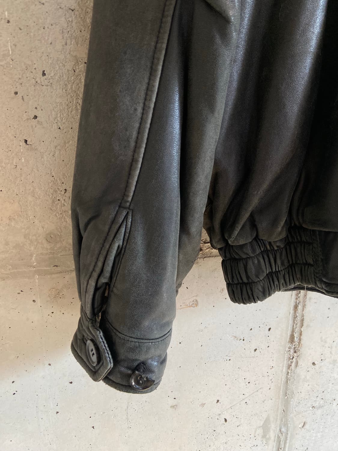 SAKI leather 빈티지 오버사이즈 가죽 자켓 상품이미지5