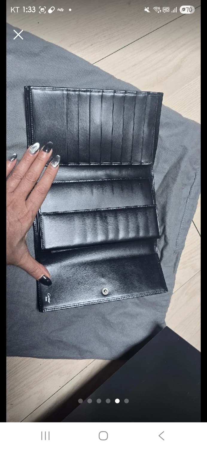 까르띠에 팬더 블렉 레더장지갑/이브닝팩 상품이미지4