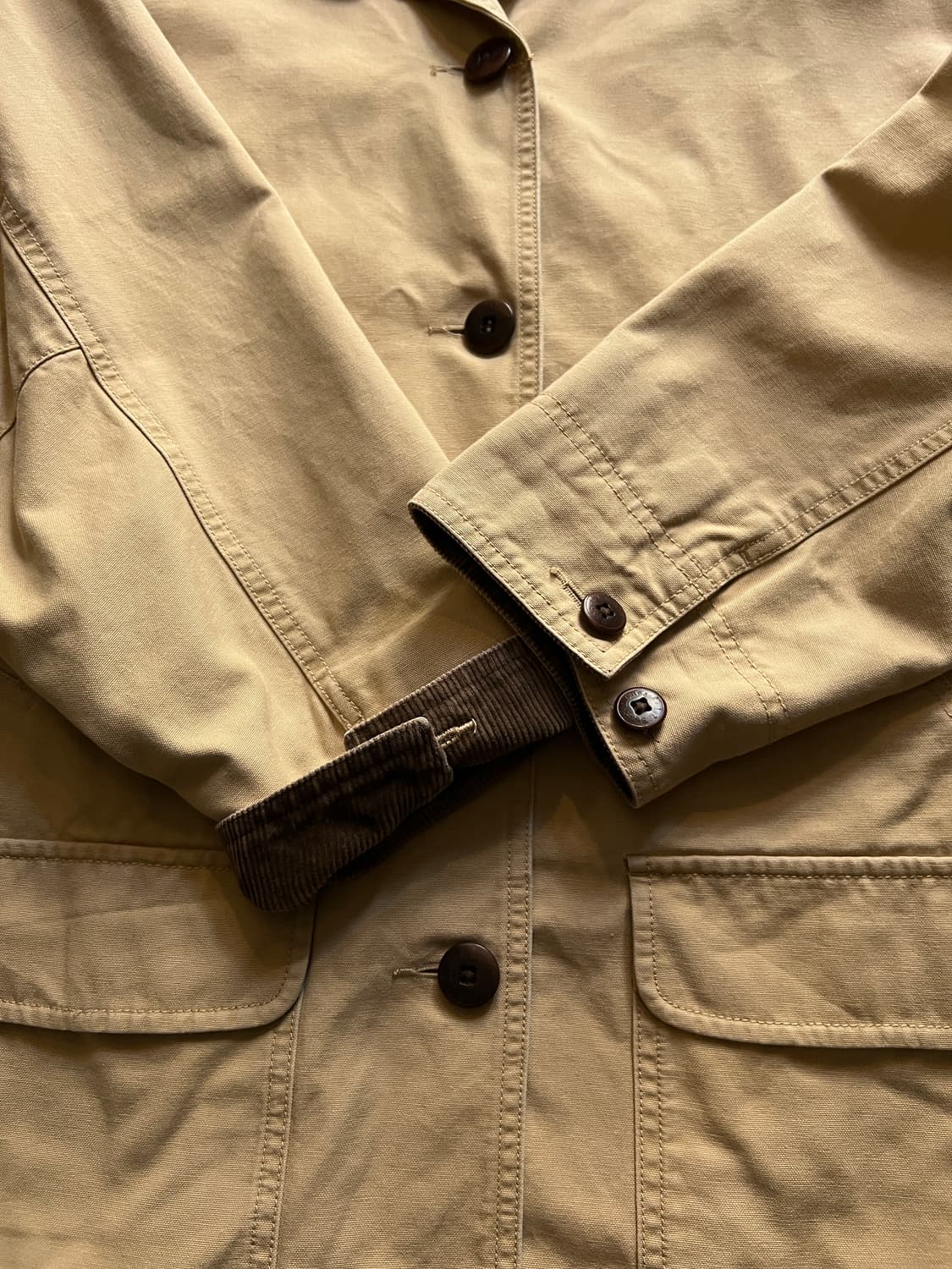 [XL]엘엘빈 USA 코튼 라이닝 베이지 헌팅 자켓 상품이미지4