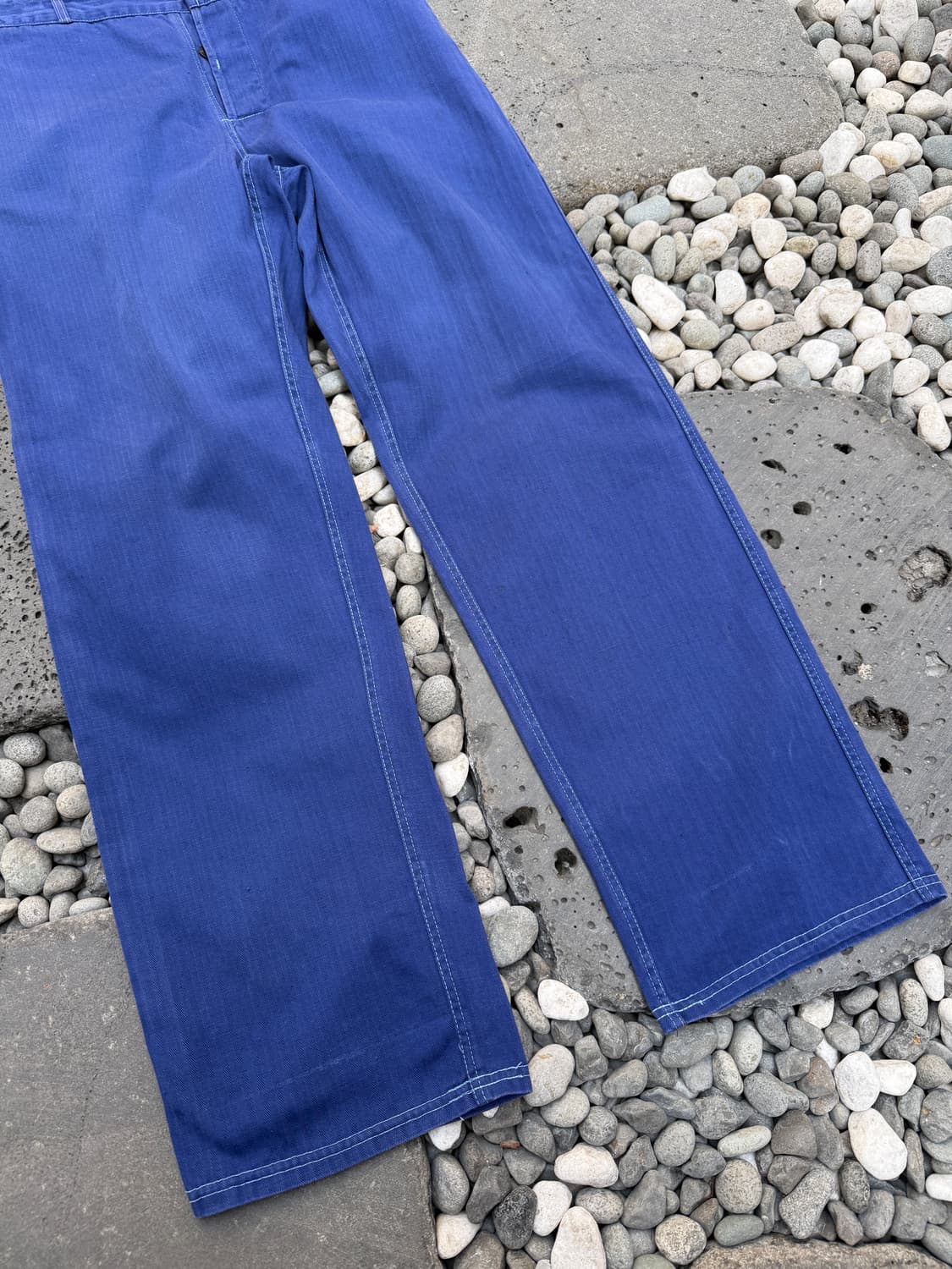 OLD VINTAGE WASHED NAVY HBT 헤링본 프렌치워크팬츠 상품이미지6