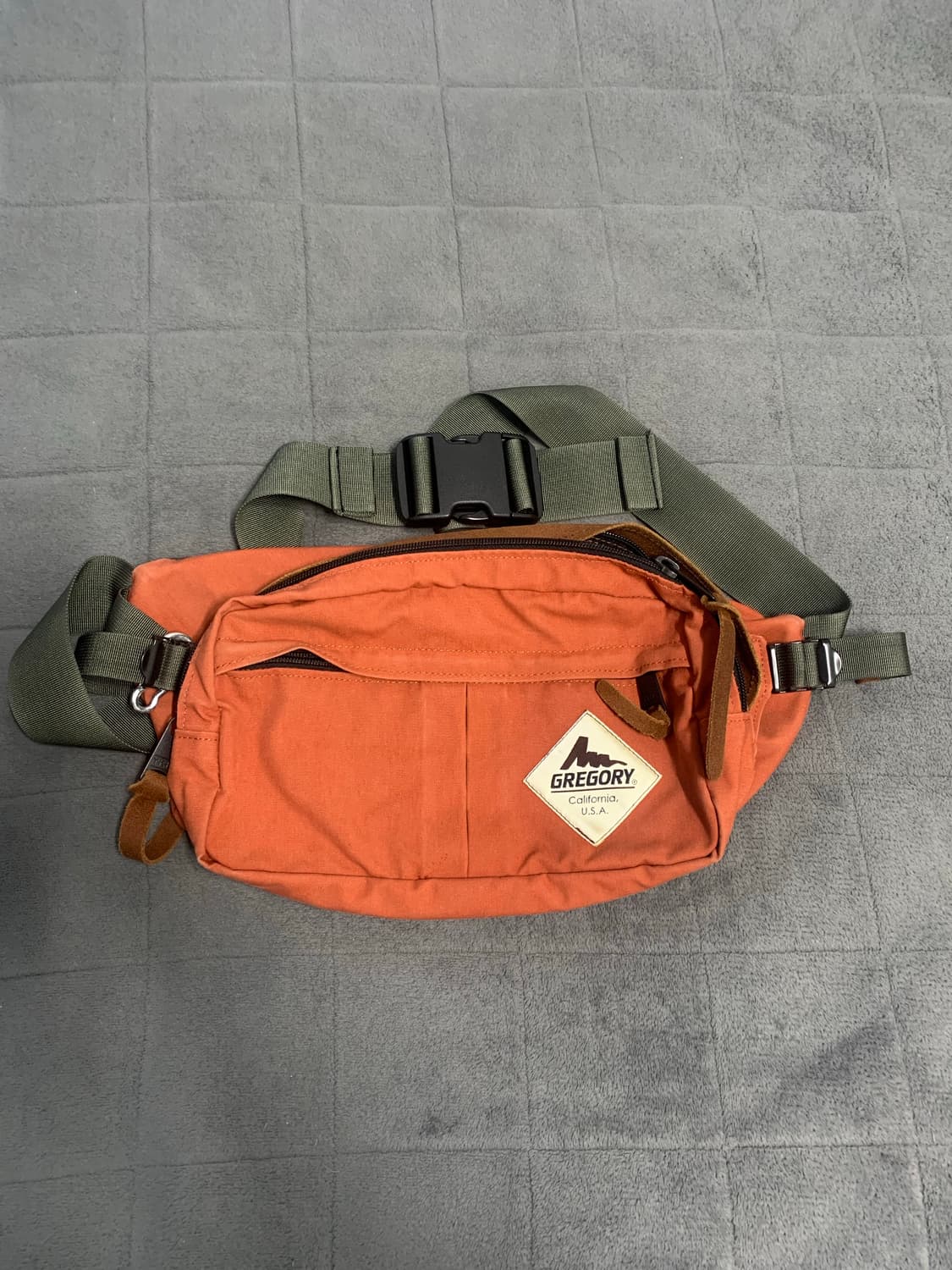 그레고리 오렌지 크로스백&힙색 상품이미지1