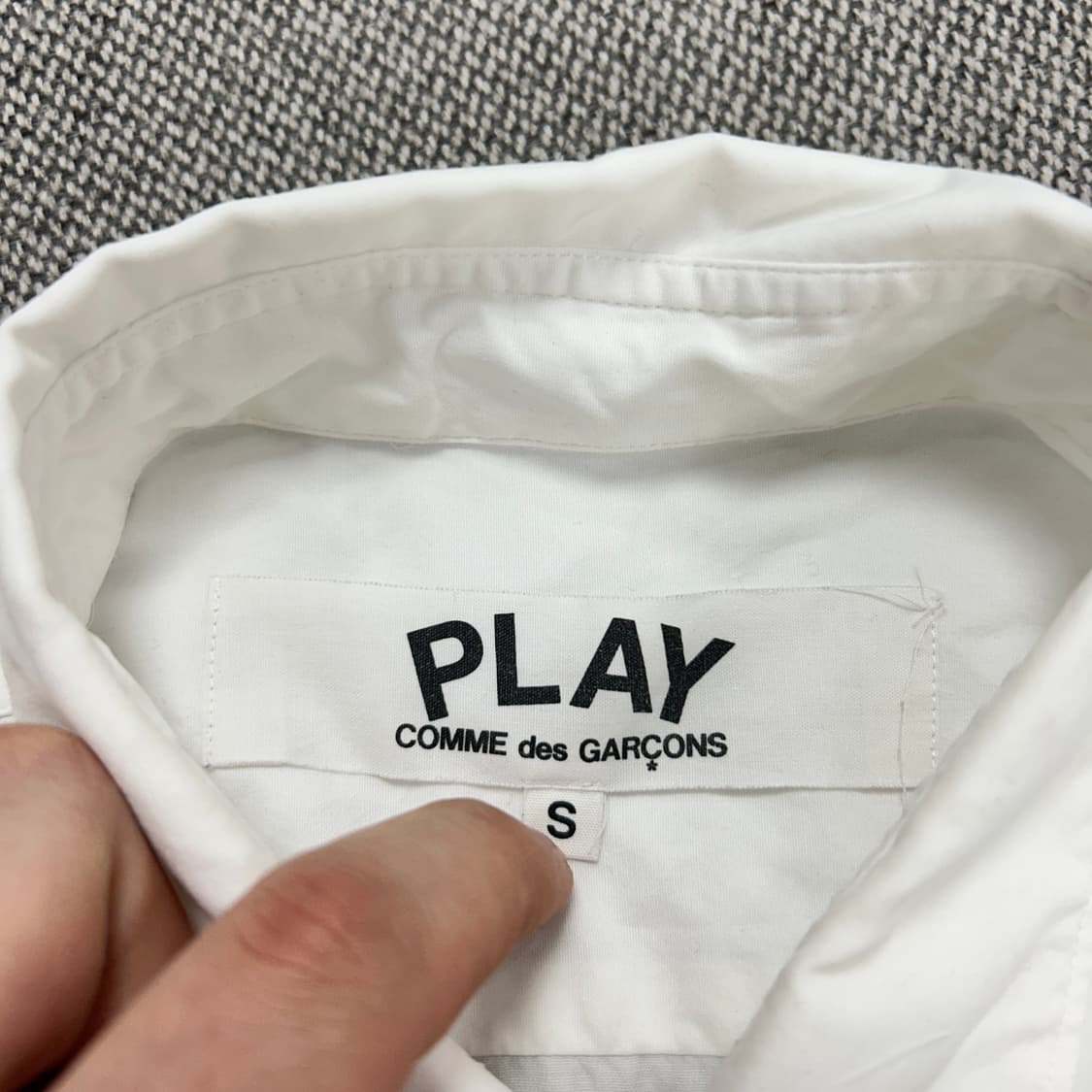 꼼데가르송 블랙와펜 화이트셔츠(S) 상품이미지3