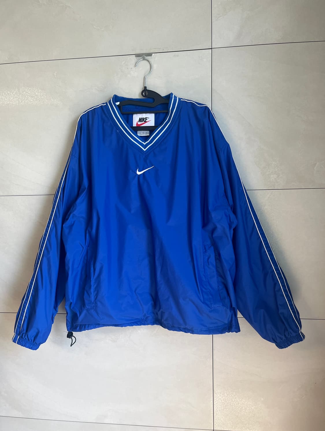 [XL] 00s 나이키 올드스쿨 스우시 바람막이 웝업 블루 상품이미지4