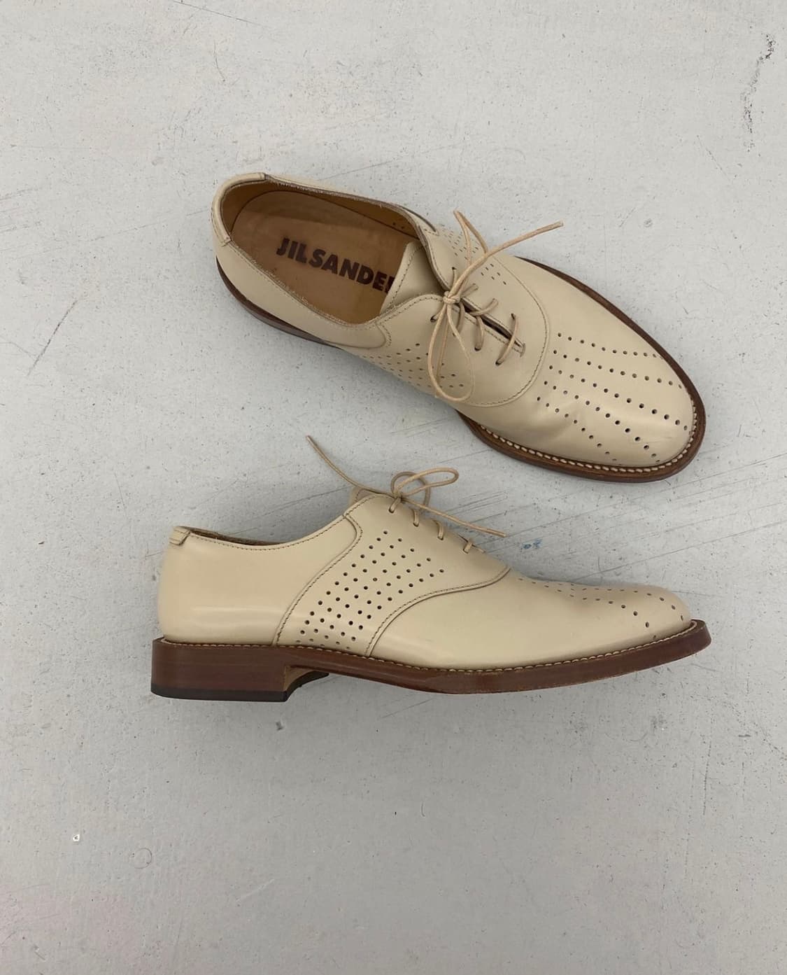Jil Sander 질샌더 holes derby shoes 상품이미지1
