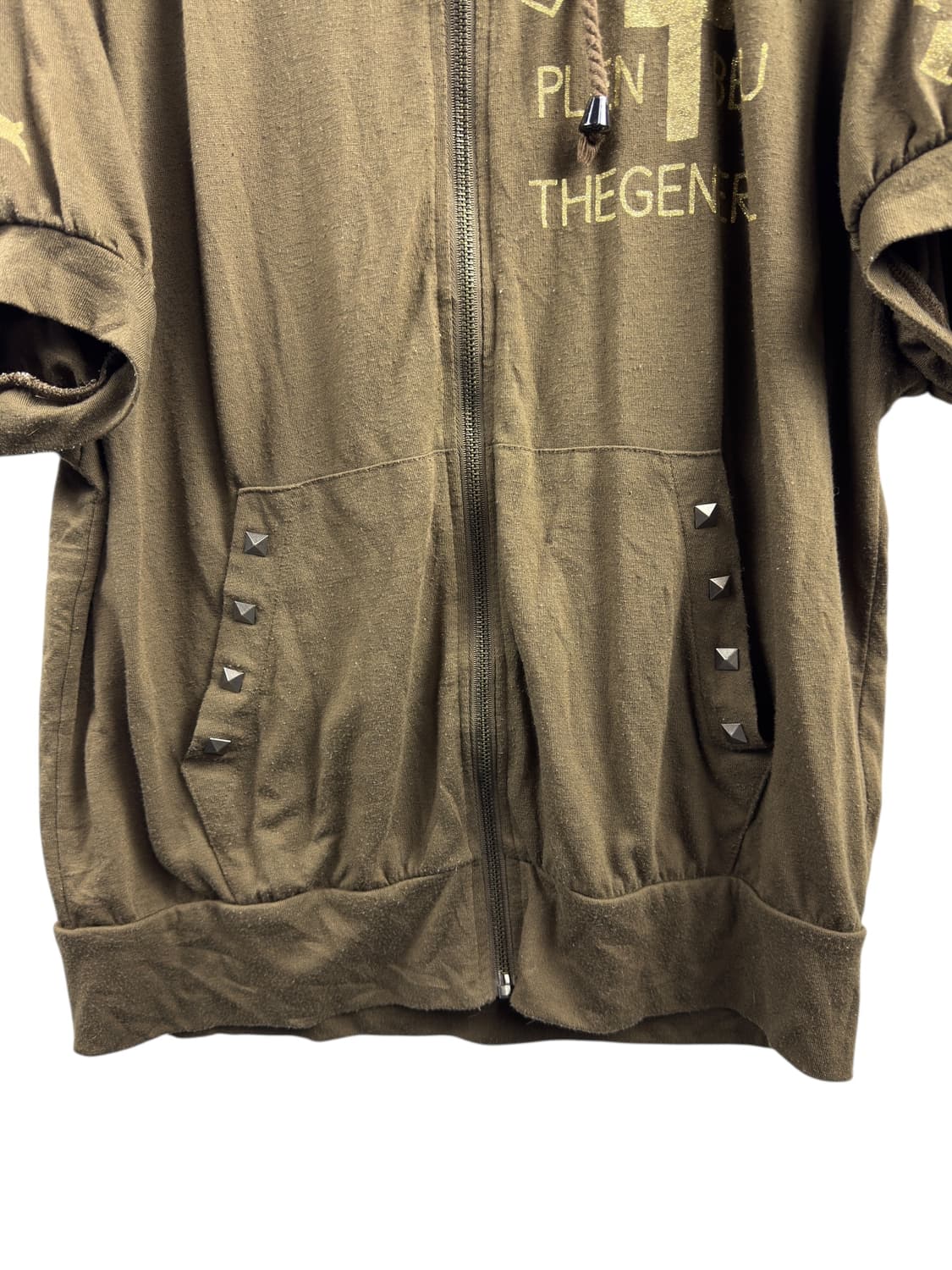 JPN 갸루 Y2K 가오리핏 반팔후드집업1526 상품이미지4