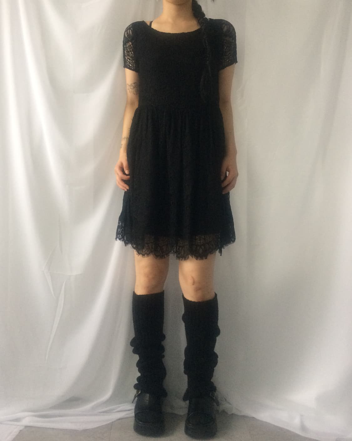 Back lace up point lace onepiece 상품이미지10