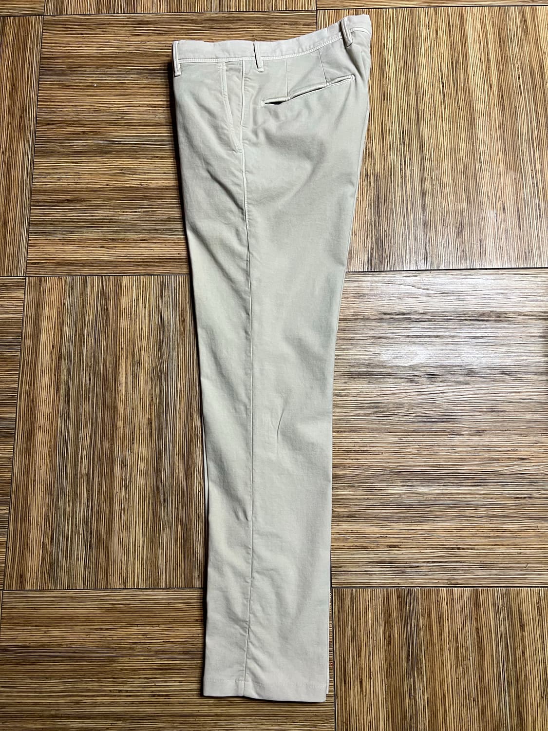 슬로웨어 인코텍스 캔버스 스웨트 슬림핏 베이지 32 새상품 상품이미지3