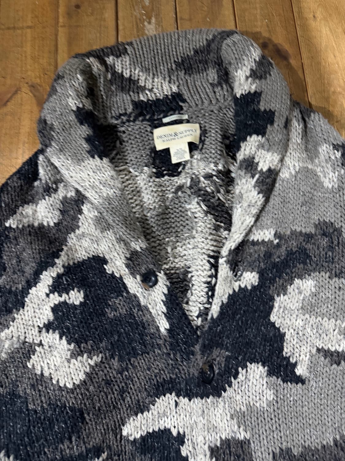 데님앤서플라이랄프로엔 숄카라 웨스턴 가디건 상품이미지3