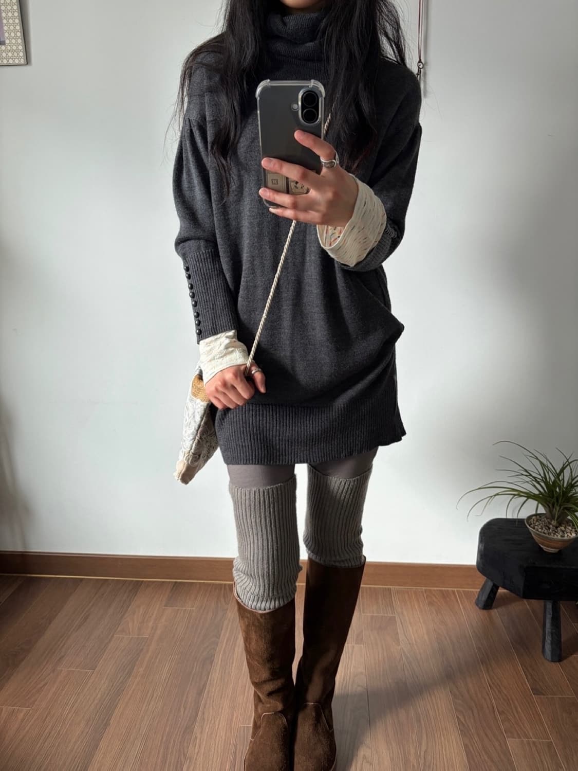 turtleneck knit one-piece 상품이미지5