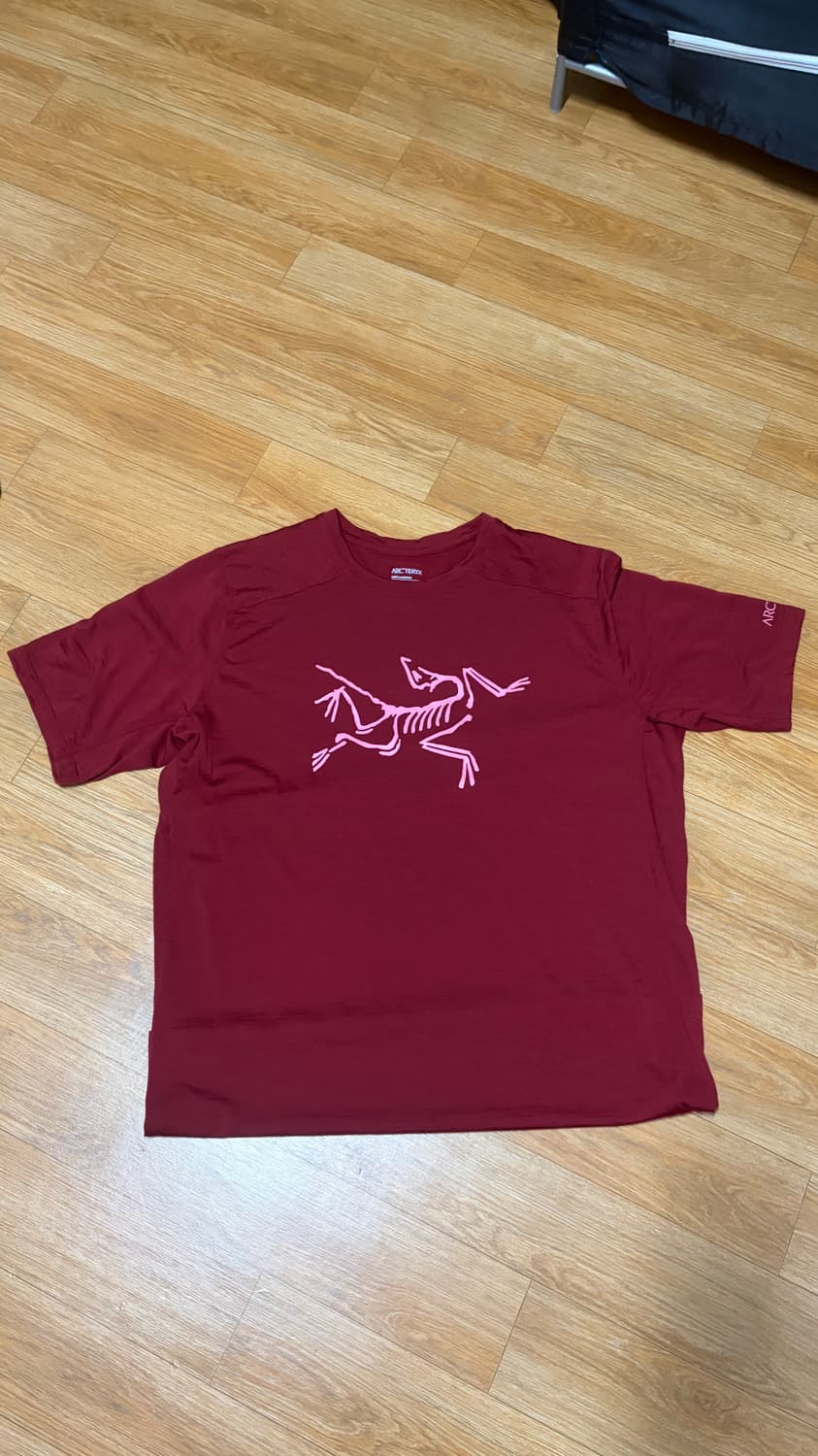 아크테릭스 울반팔 티셔츠 XL 버건디 상품이미지1
