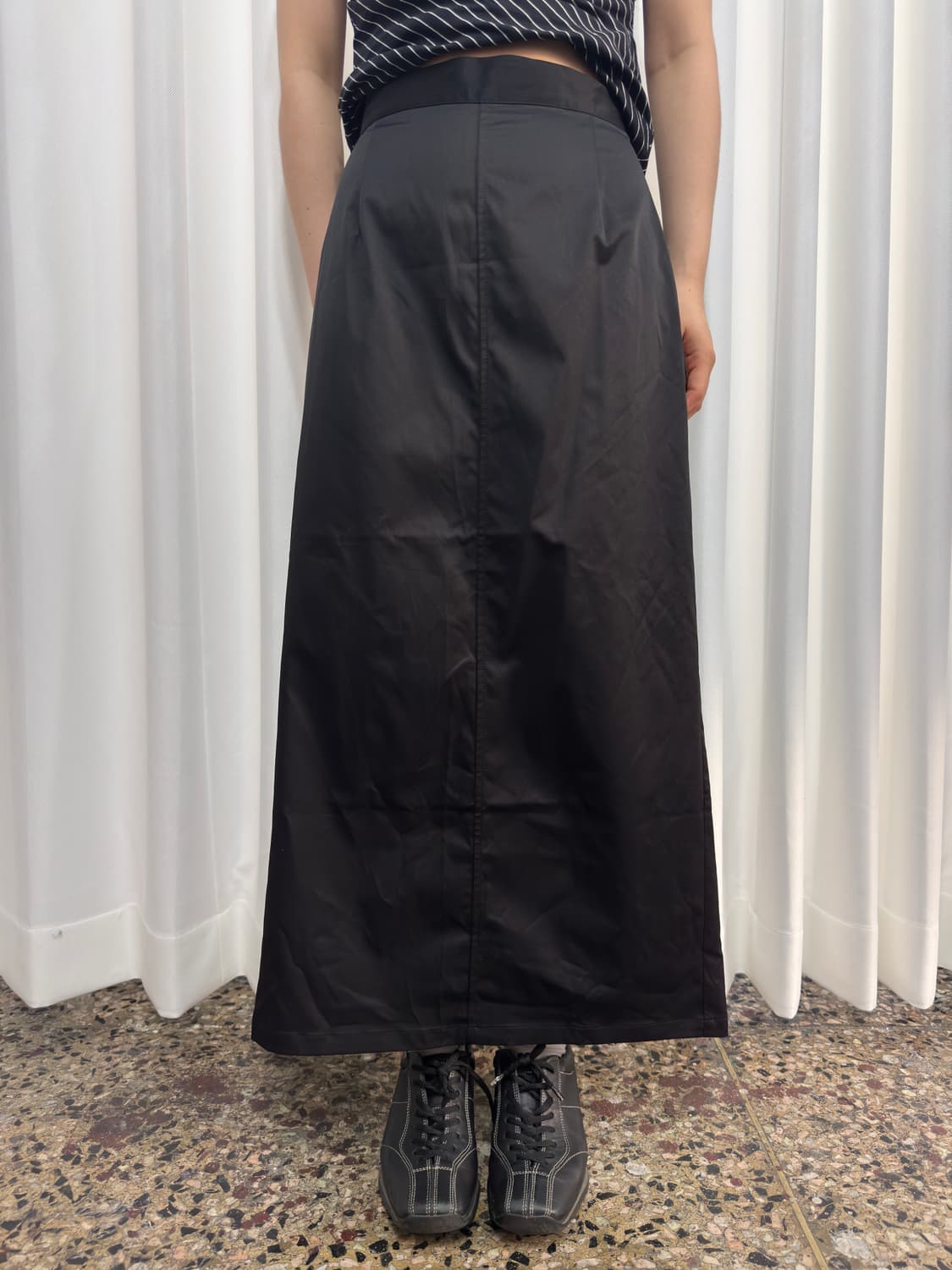 glossy long skirt 상품이미지2