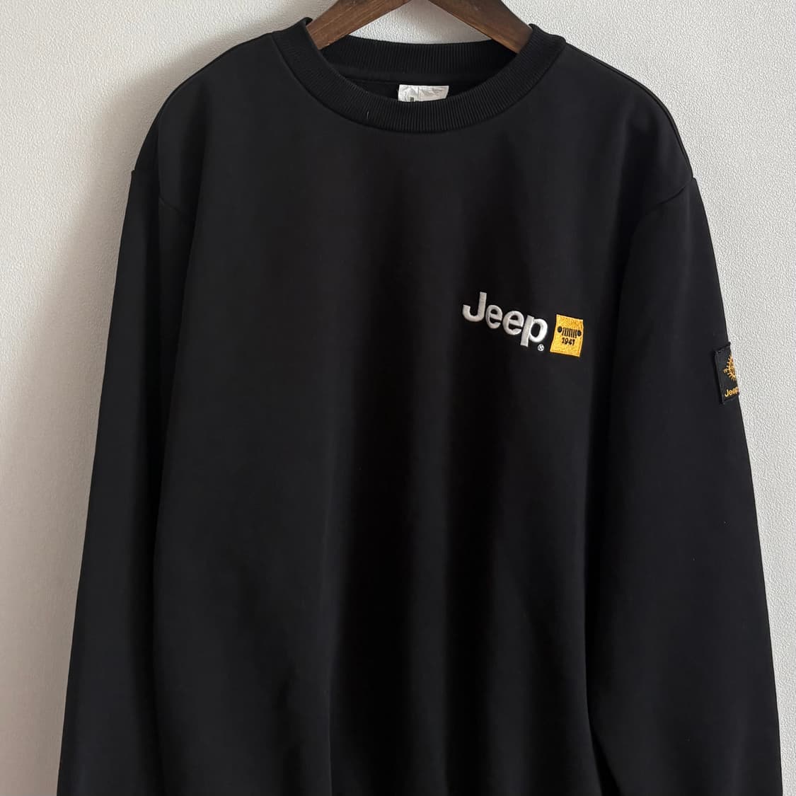 Jeep 지프 블랙 맨투맨 티셔츠 M(95) 상품이미지3