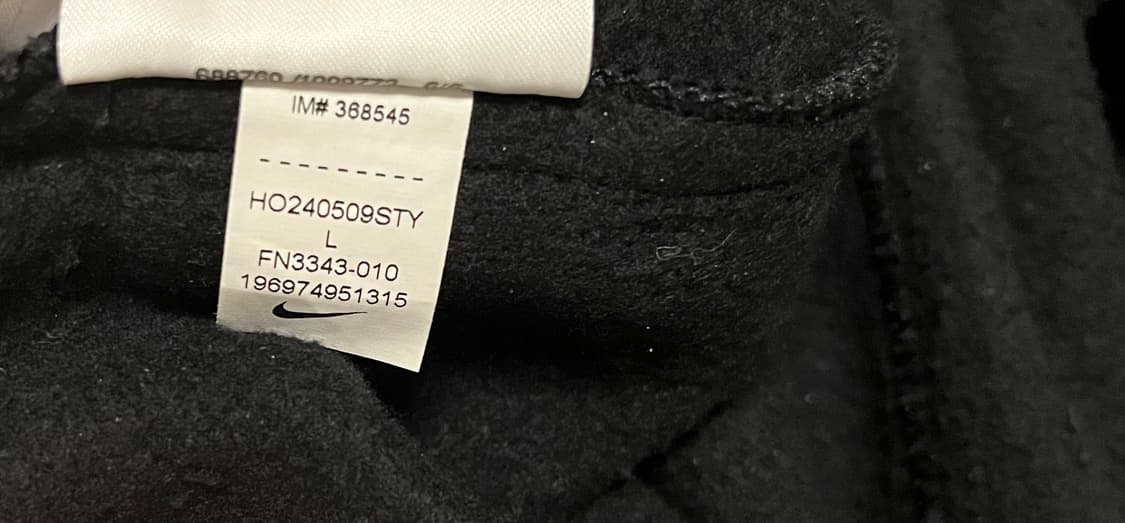 나이키 스우시 오픈 헴 플리스 팬츠 블랙 L 상품이미지7